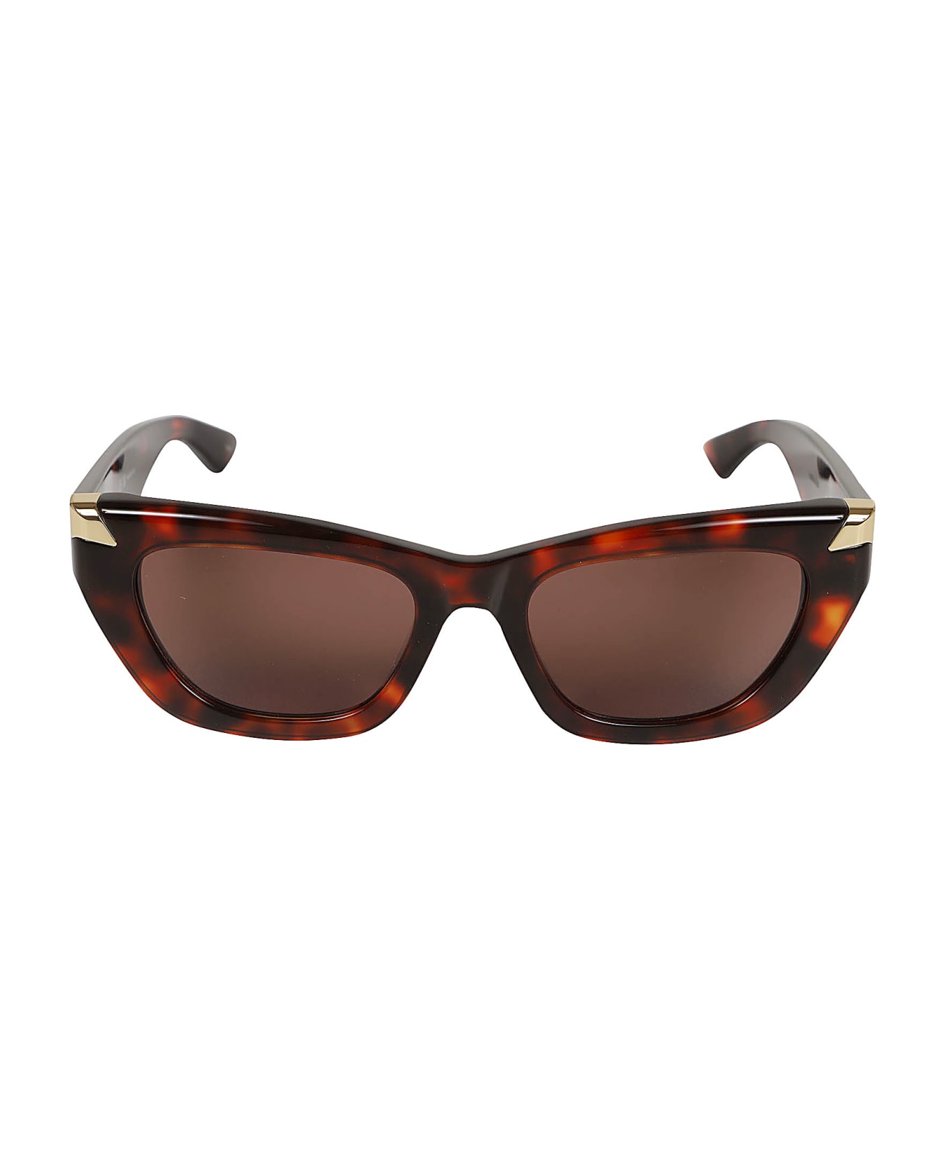 Alexander McQueen Eyewear Tortoiseshell Sunglasses - Havana Havana Brown