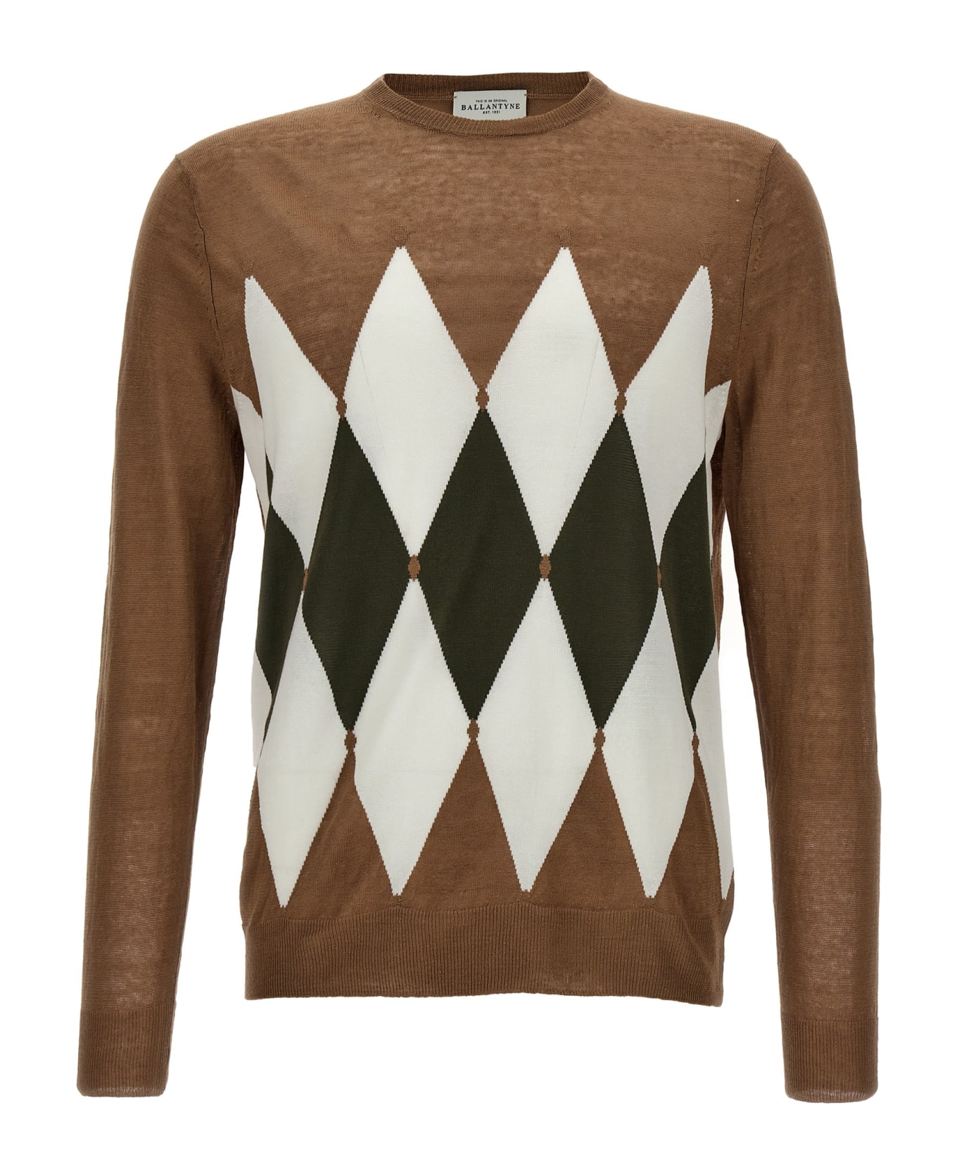 Ballantyne 'argyle' Sweater - Brown ニットウェア