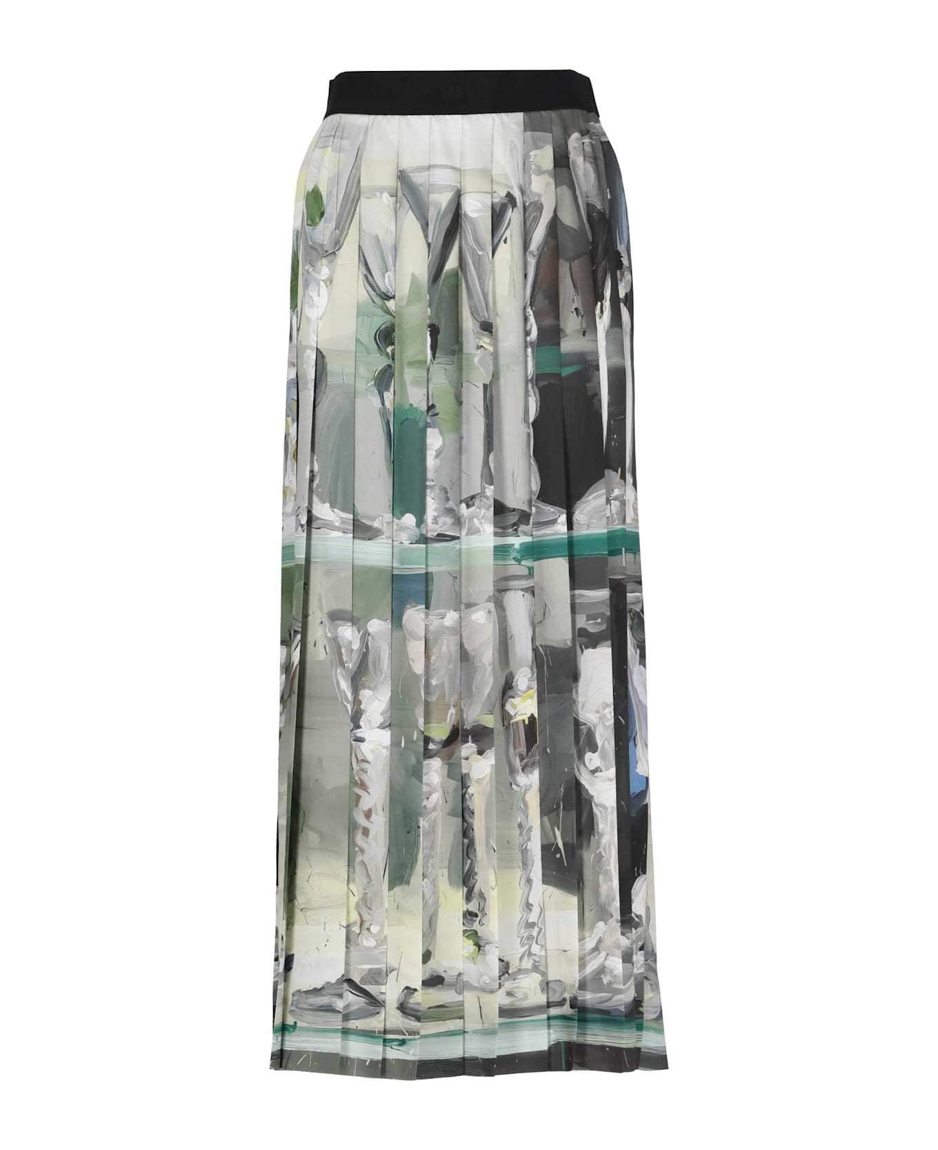 MSGM Skirt With Print - Green