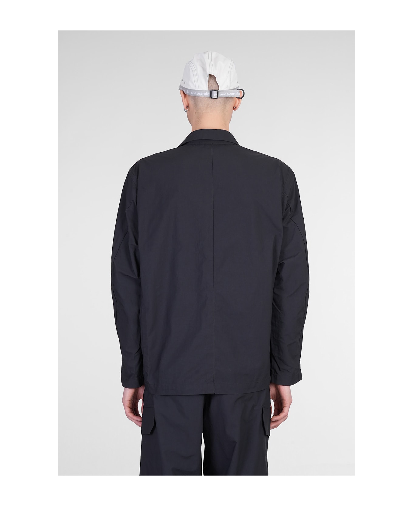 And Wander Blazer In Black Nylon - black