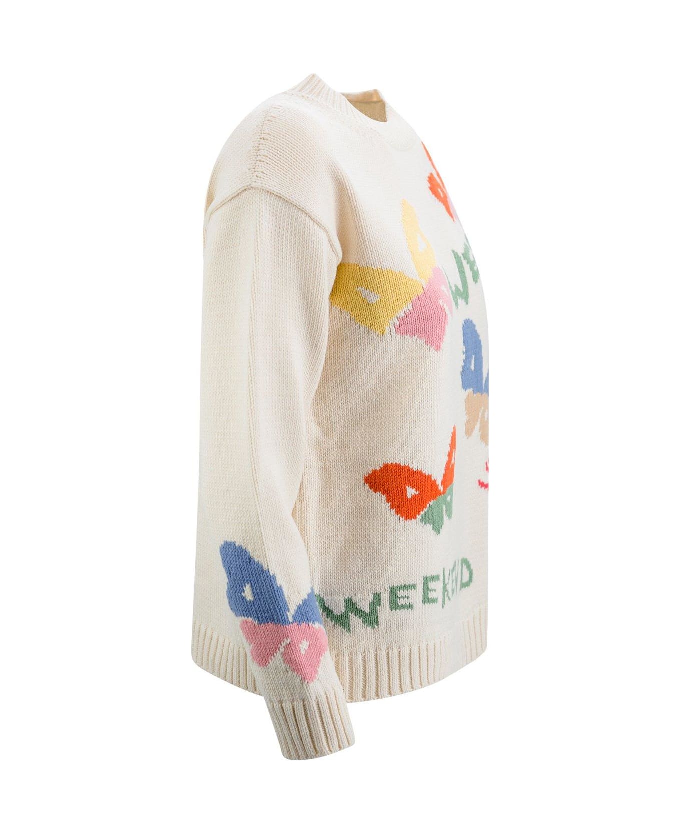 Weekend Max Mara Gypsy Cotton Sweater - Dis. farfalle