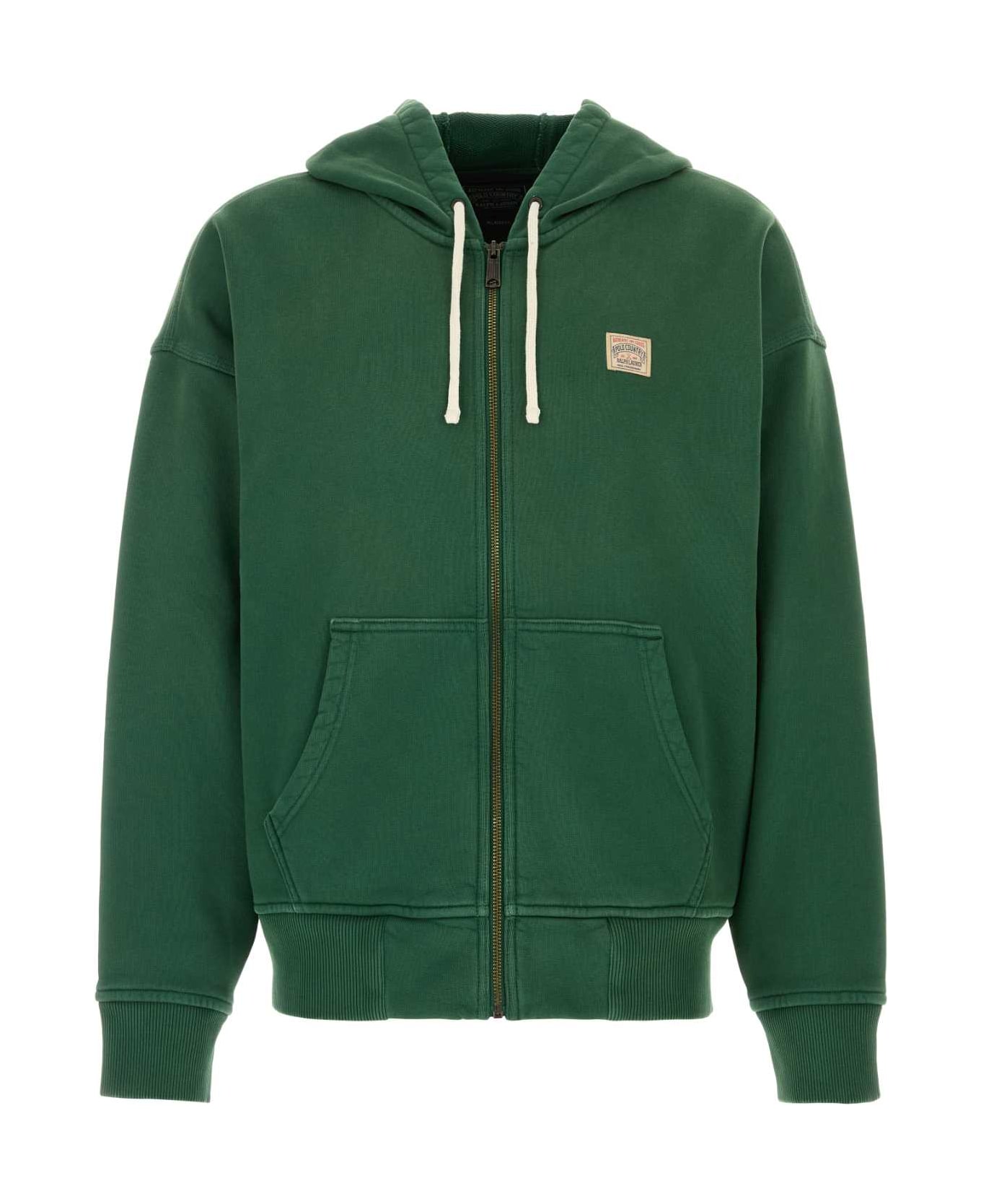 Polo Ralph Lauren Green Cotton Sweatshirt - GRASSGREEN