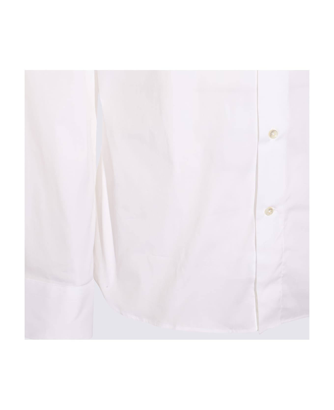 Canali White Cotton Shirt