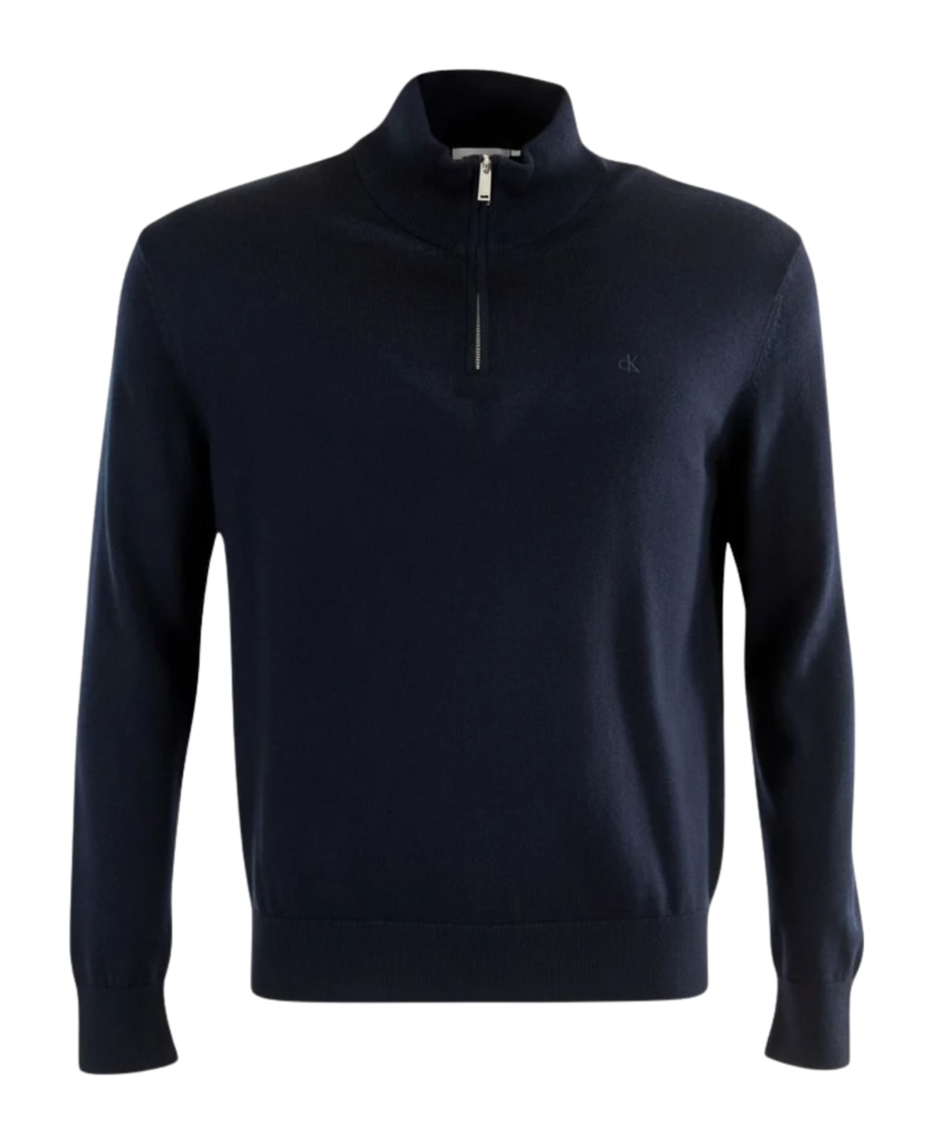 Calvin Klein Wool Crewneck Sweater - Blue