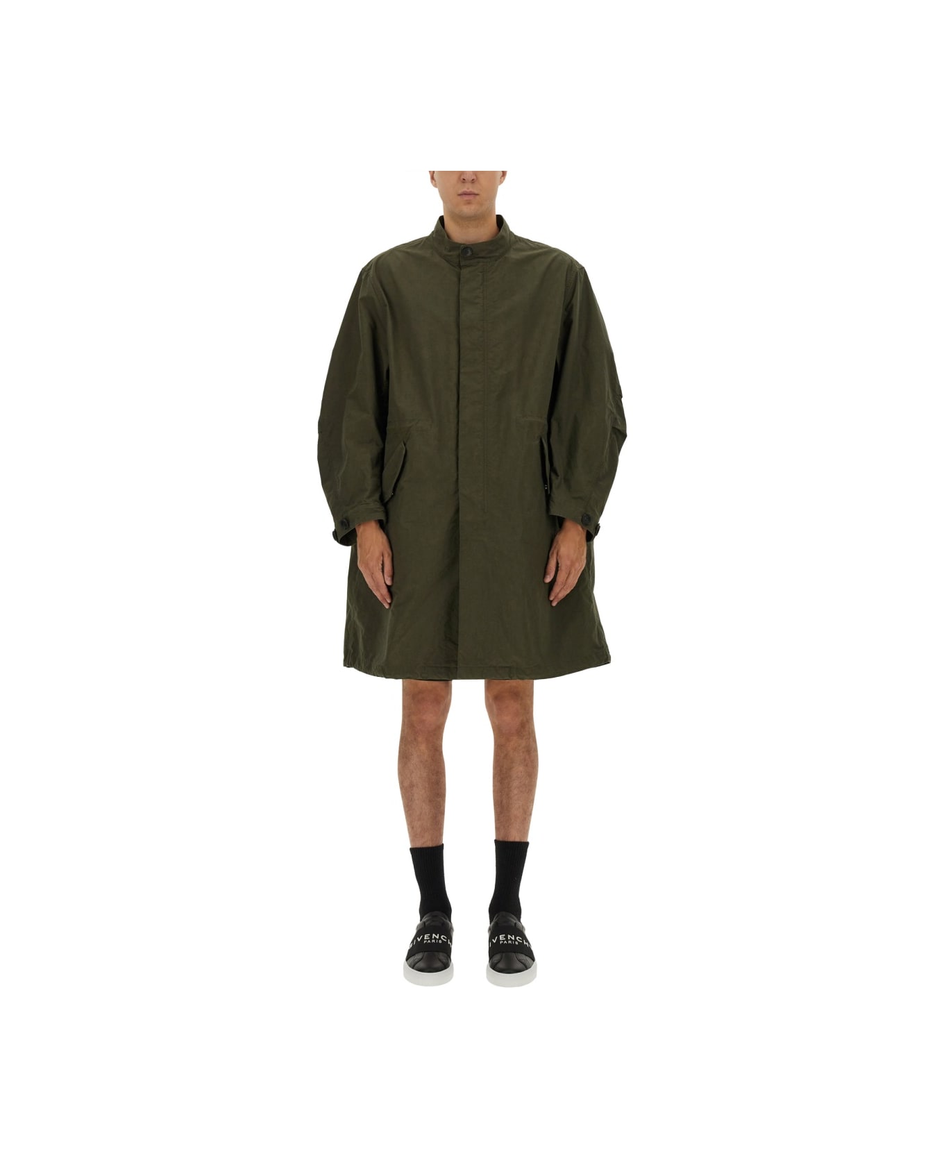 Givenchy Parka With Logo - GREEN