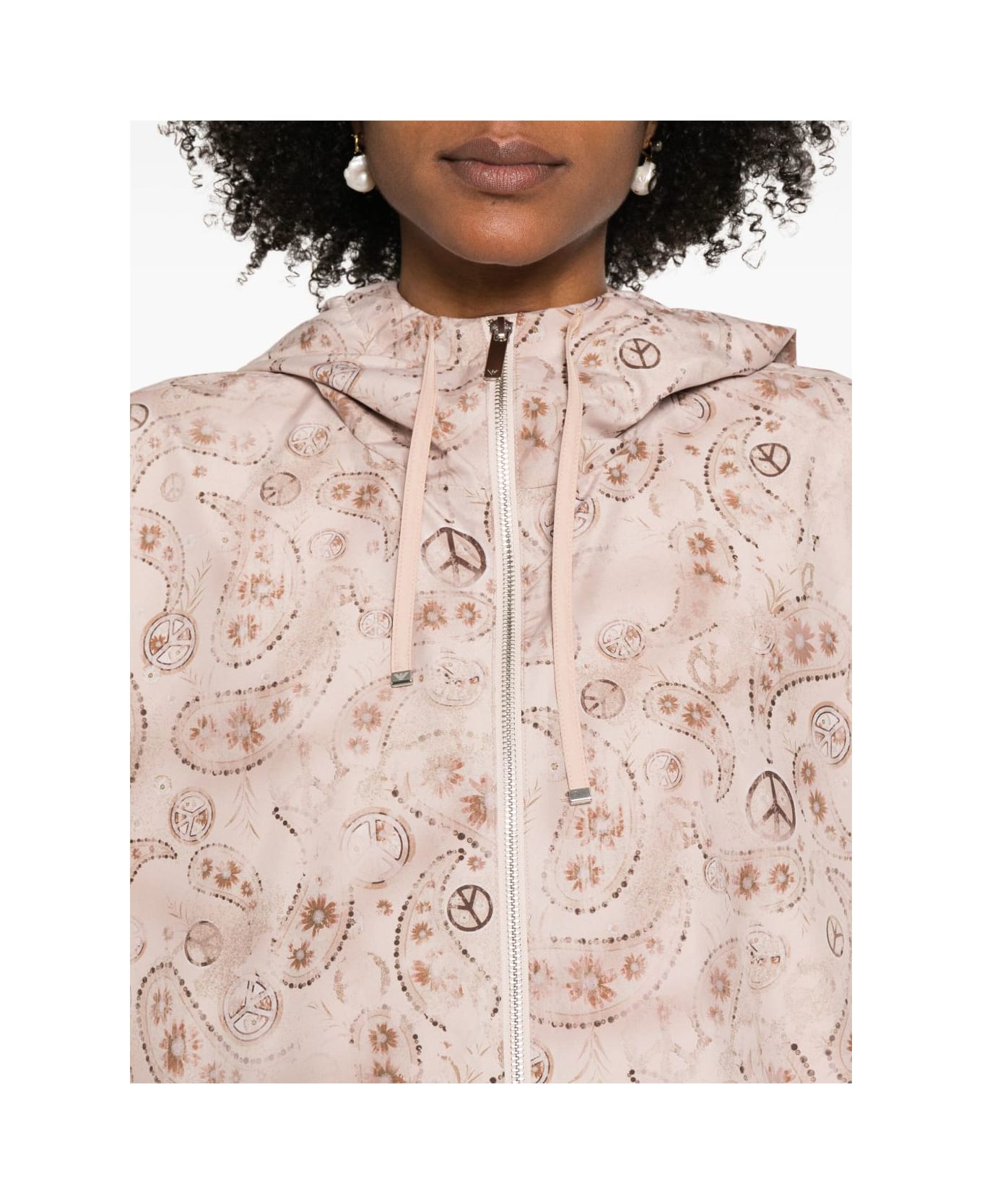 Emporio Armani Printed Blouson Jacket - Grey