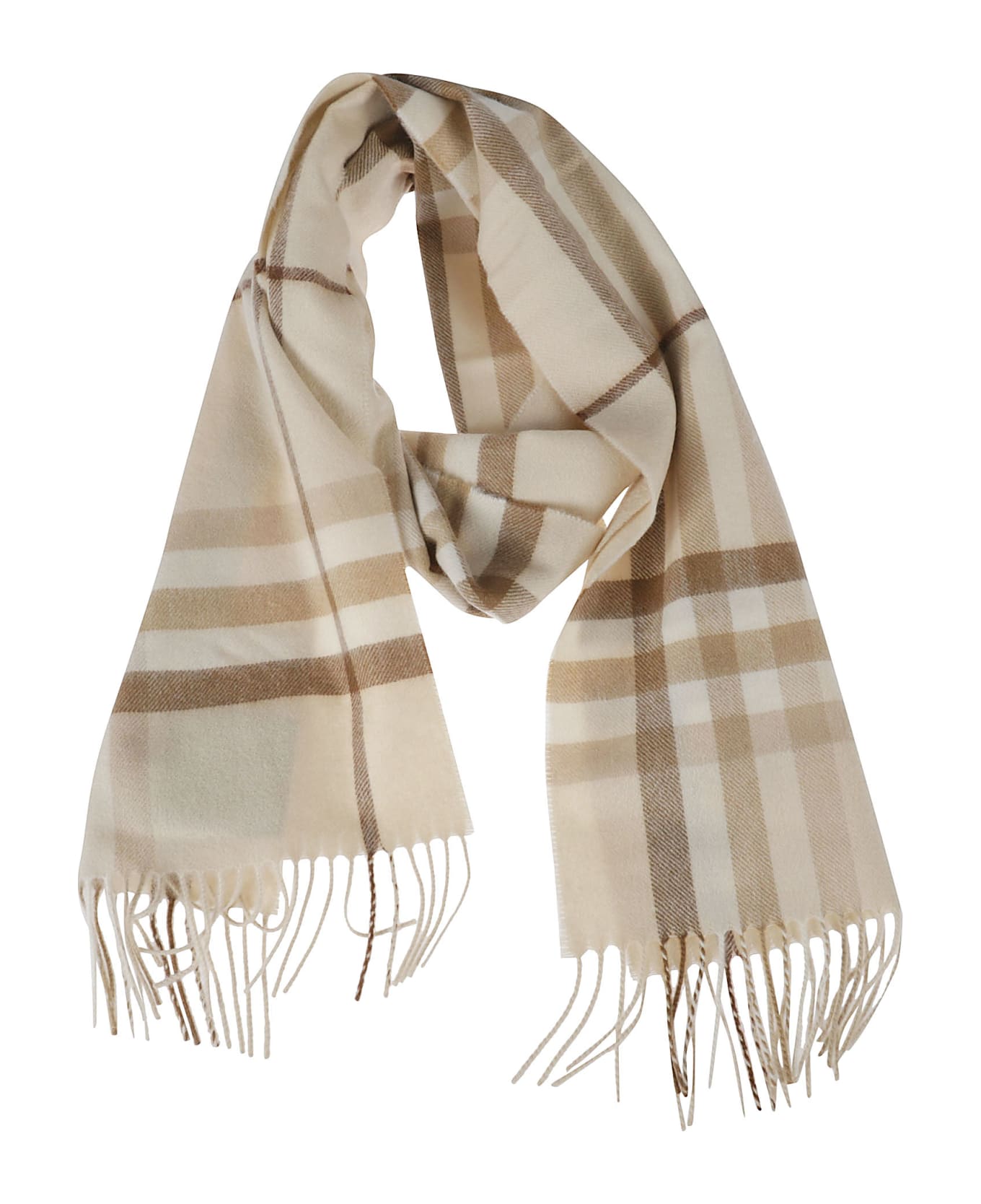 Burberry Giant Check Scarf - Soft Fawn
