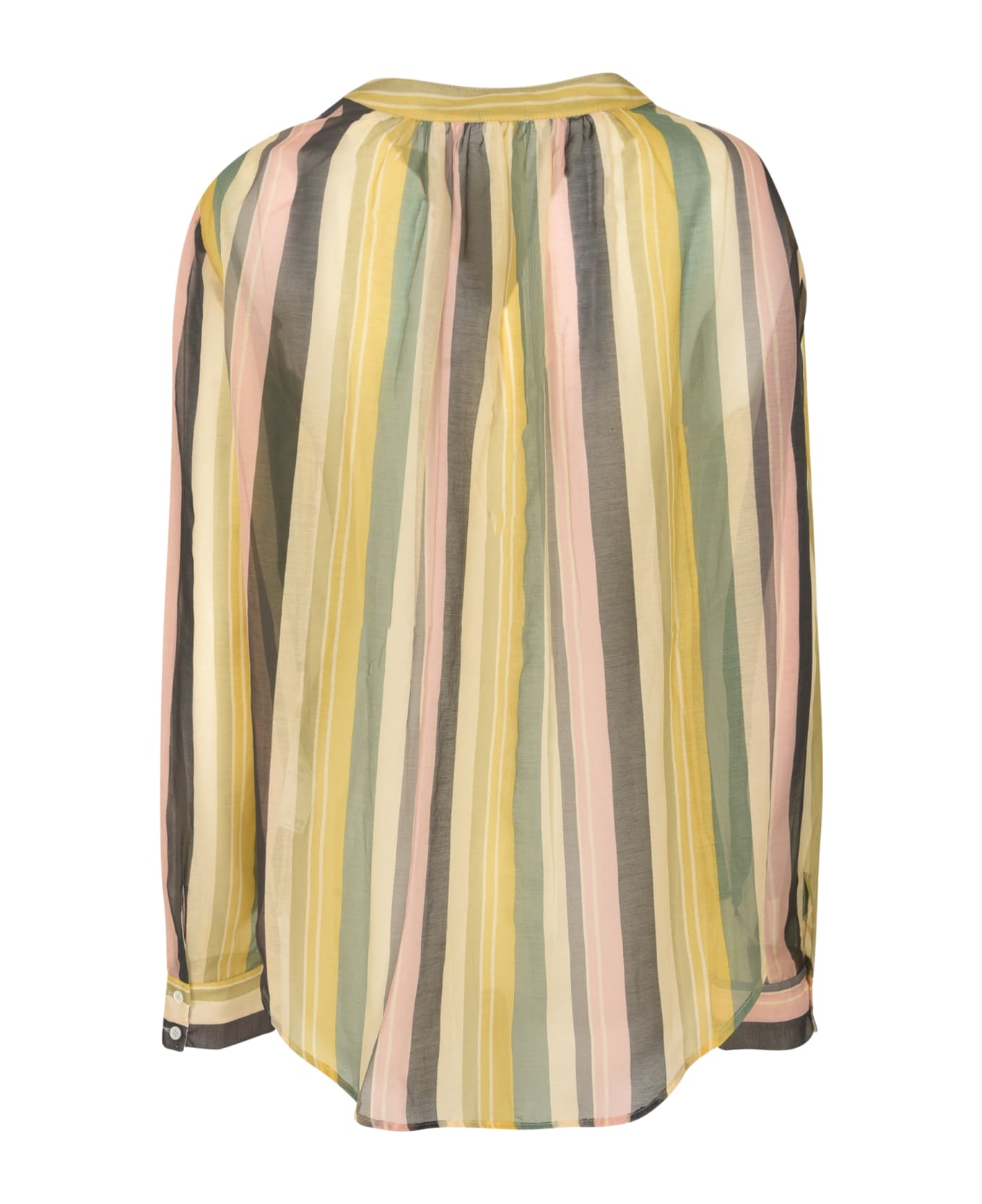Massimo Alba Stripe Print Shirt - Summer sand ブラウス