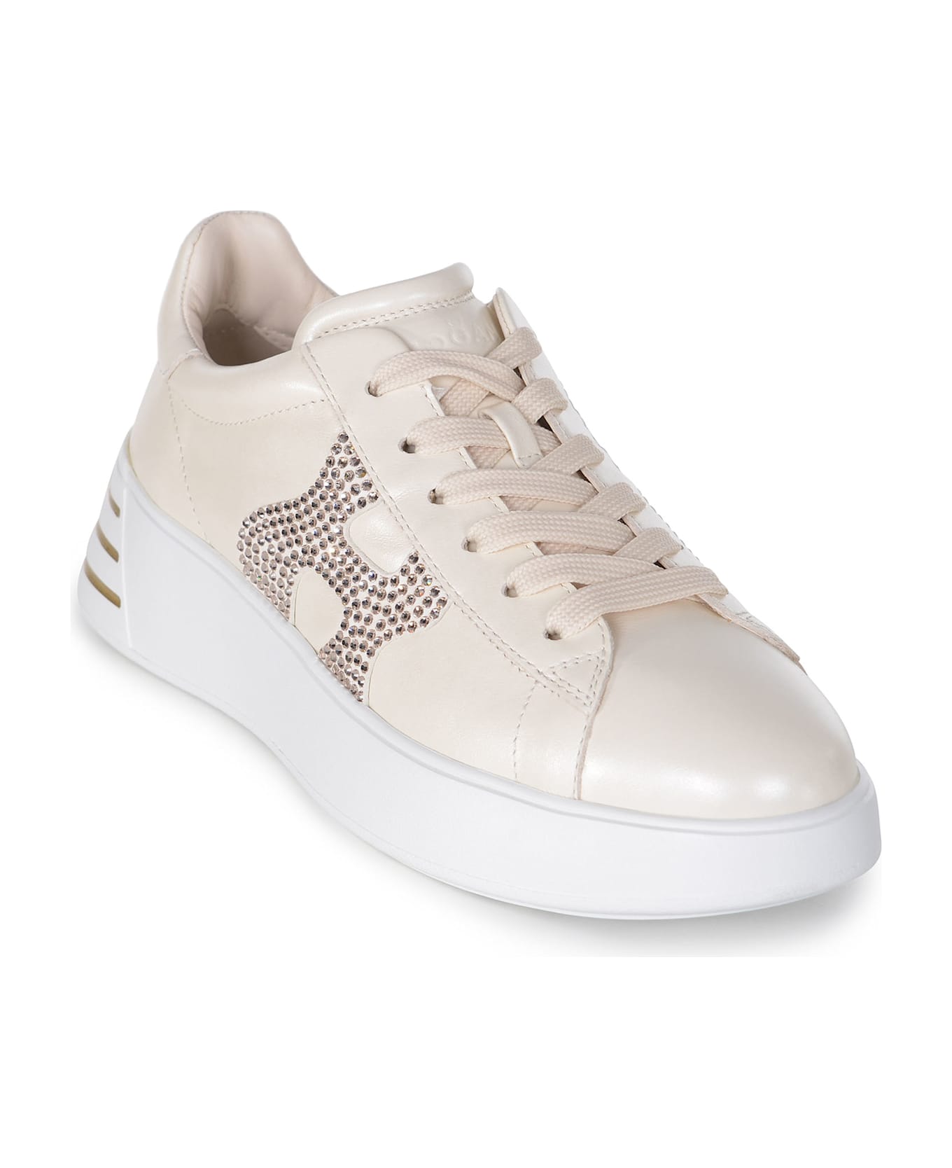Hogan Rebel Embellished Sneakers Hogan - Beige
