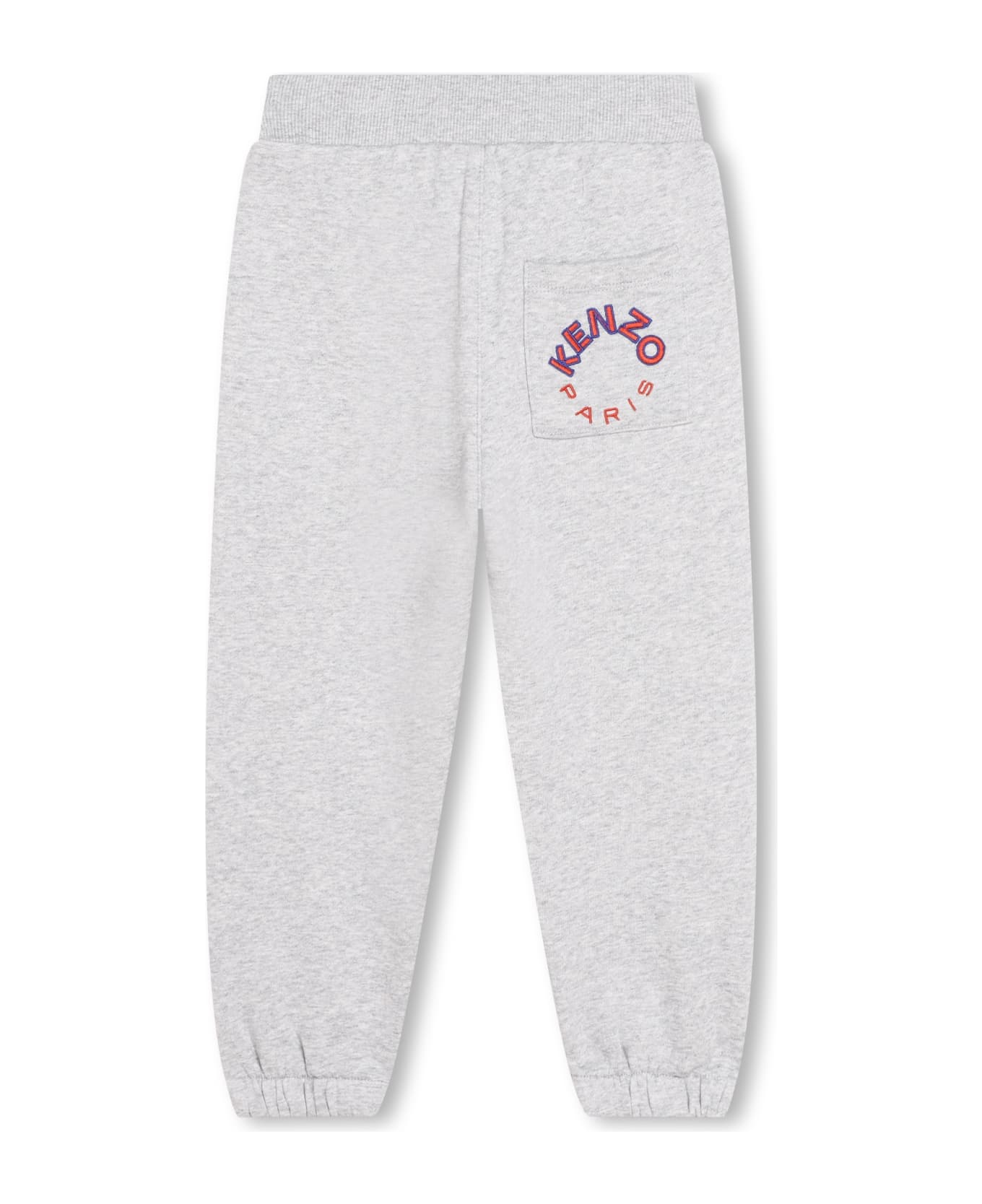 Kenzo Kids Sports Trousers With Application - Grigio Antico