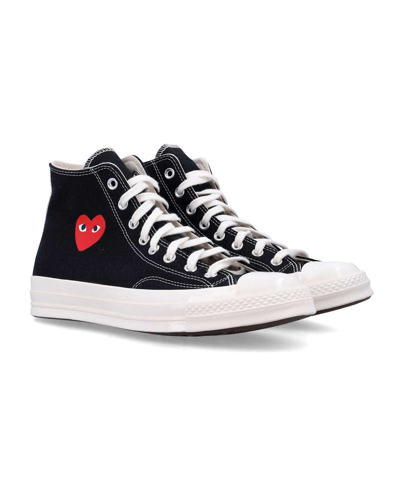 Comme des Garçons Play X Converse High-top Sneakers With Heart - BLACK