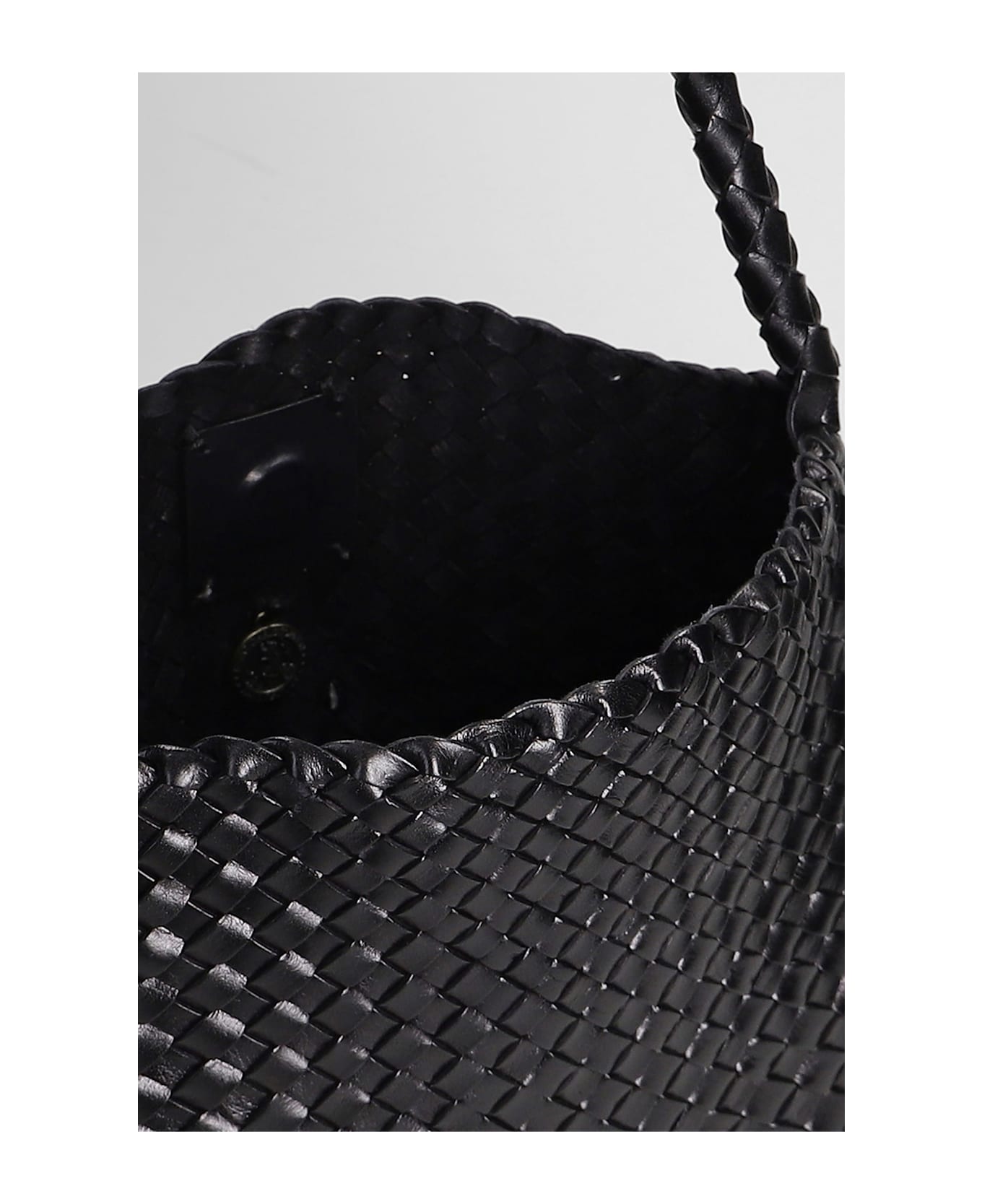 Dragon Diffusion Santa Maria Mini Hand Bag In Black Leather - black