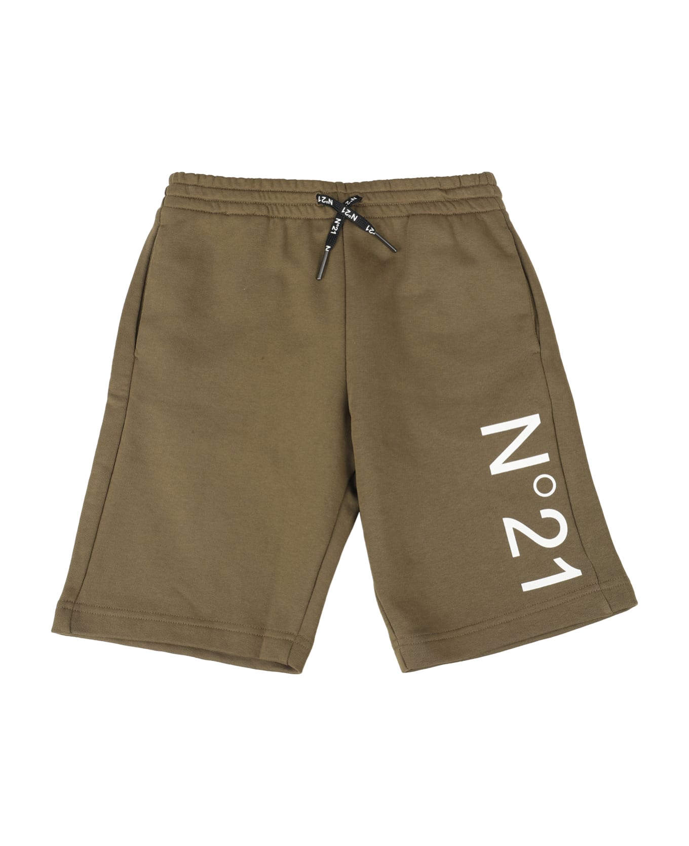 N.21 Shorts - Dark Olive Green