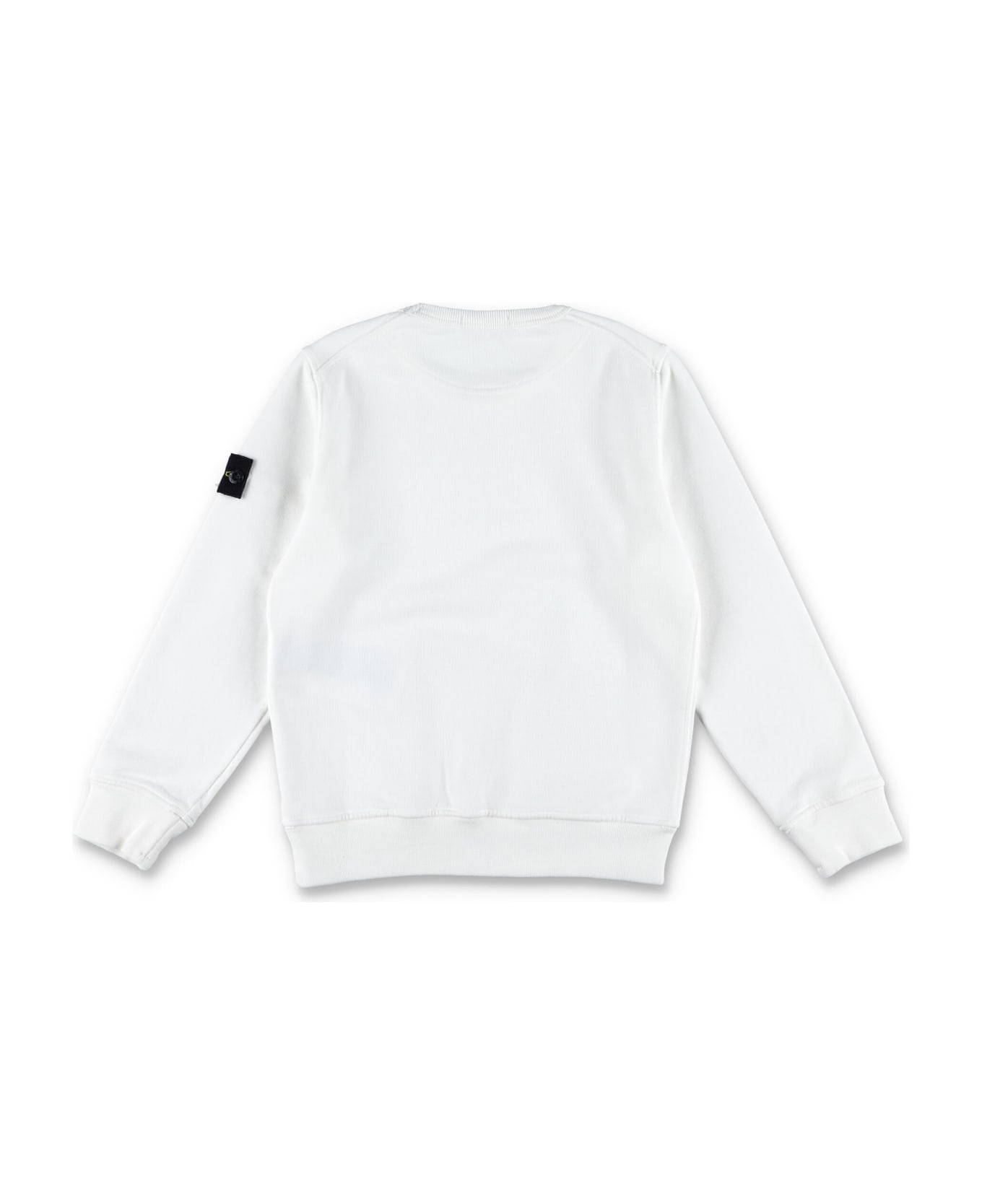 Stone Island Crew Neck Basic Fleece - White