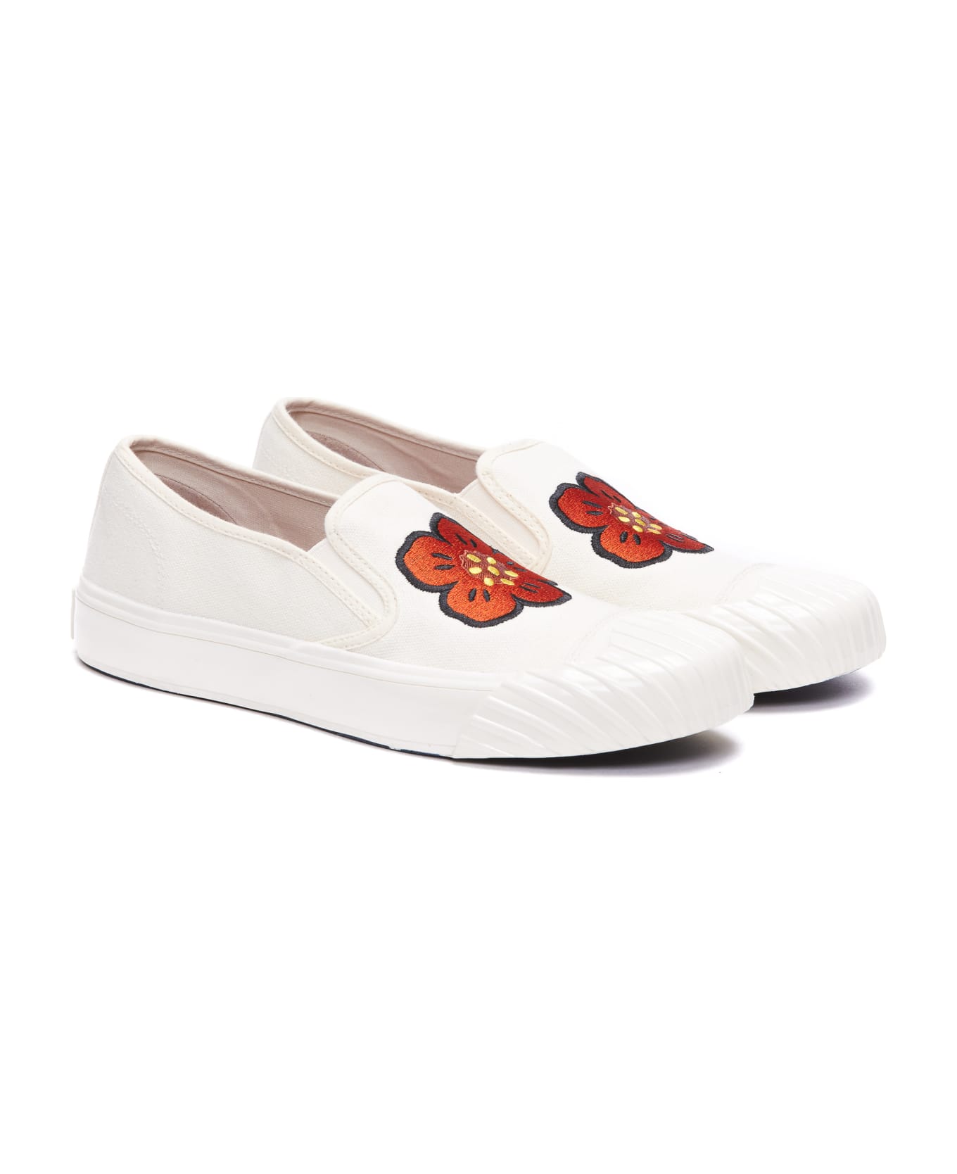 Kenzo School Slip On Sneakers - Bianco