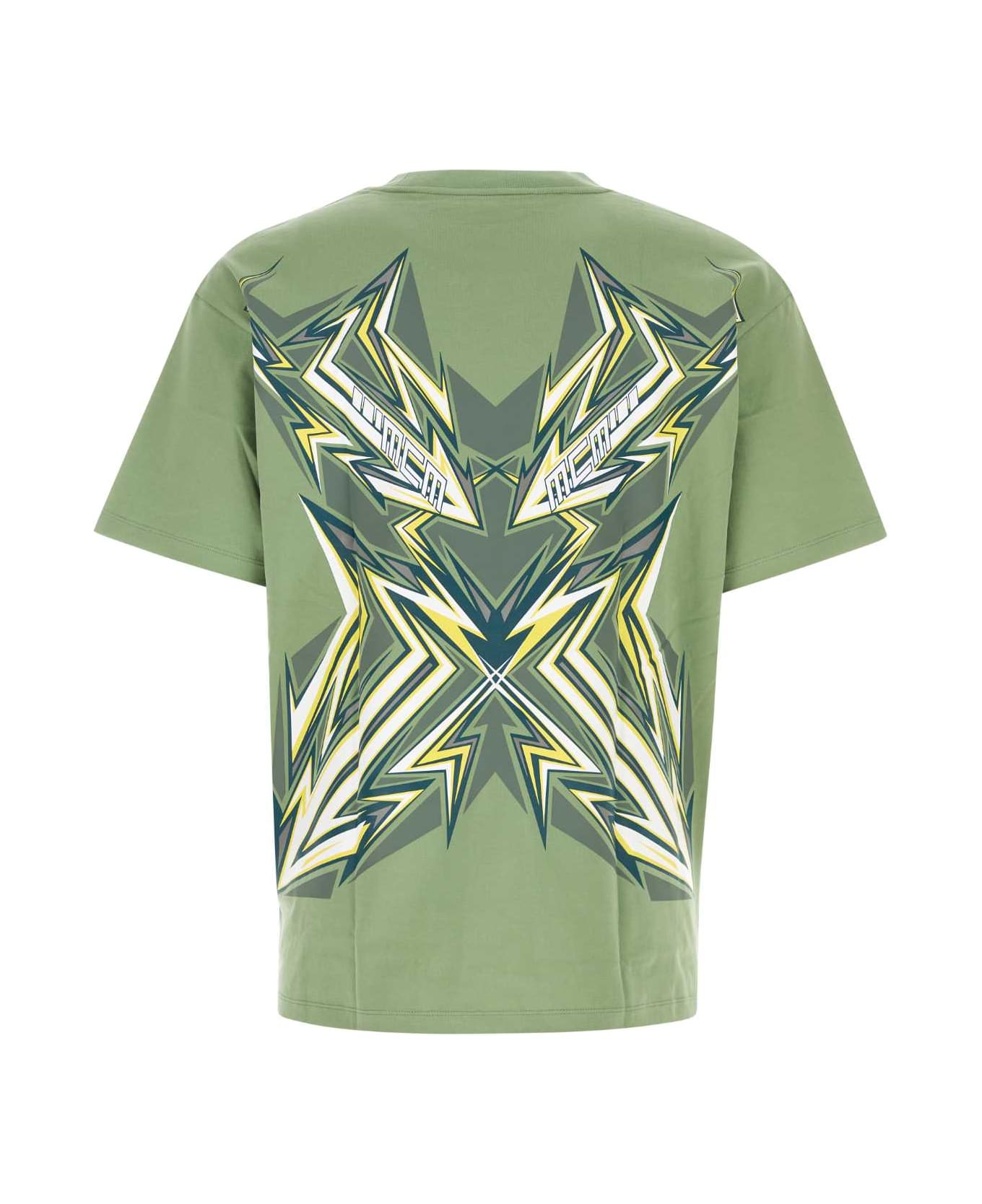 MCM Green Cotton Oversize T-shirt - JZ