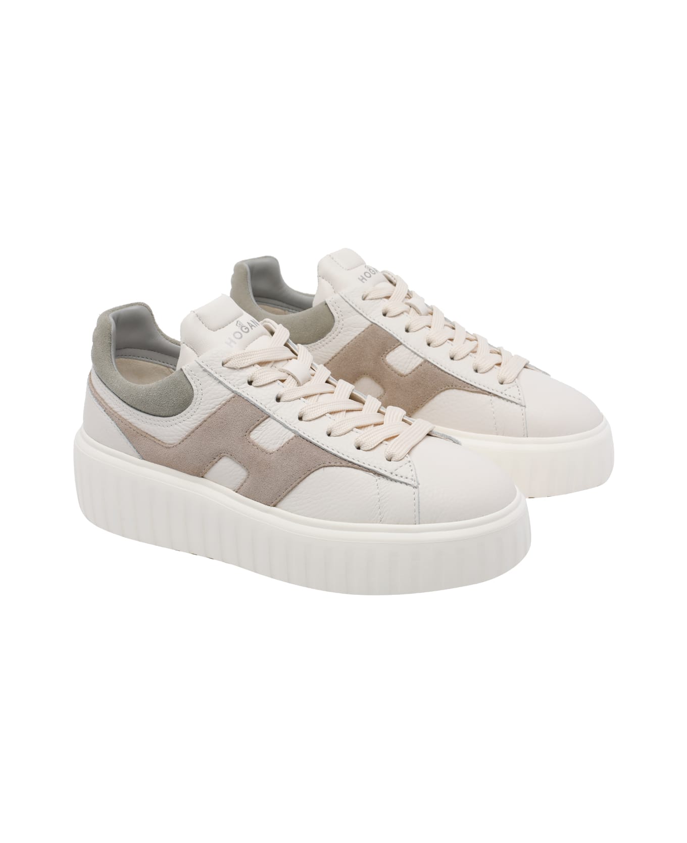 Hogan H-stripes Sneakers - White