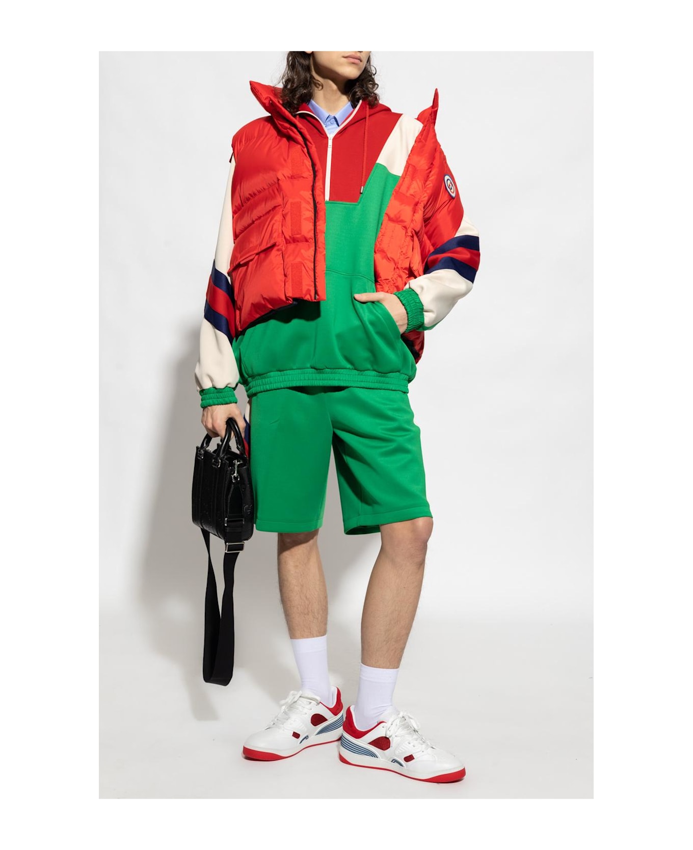 Gucci Hoodie With 'web' Stripe - MULTICOLOUR