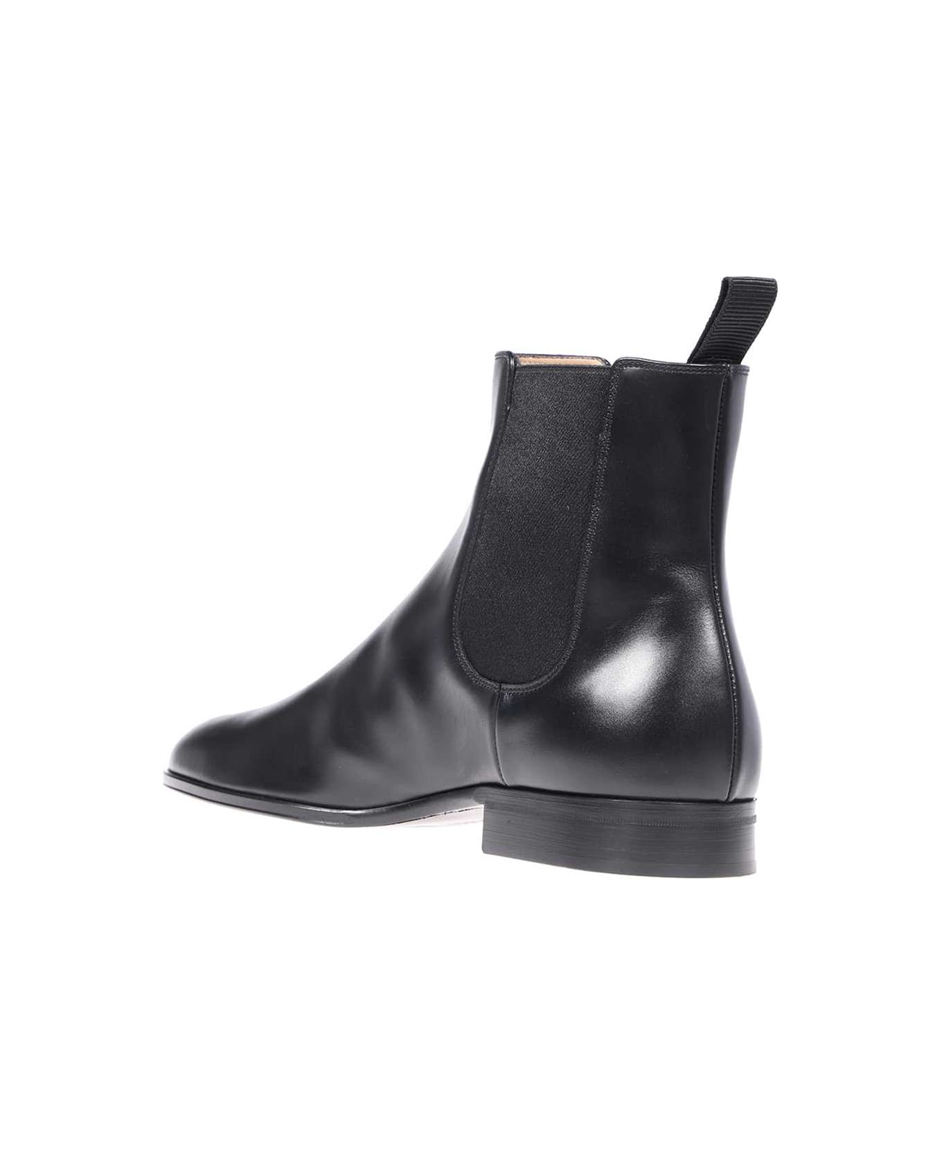 Gianvito Rossi Alain Leather Ankle Boots - black