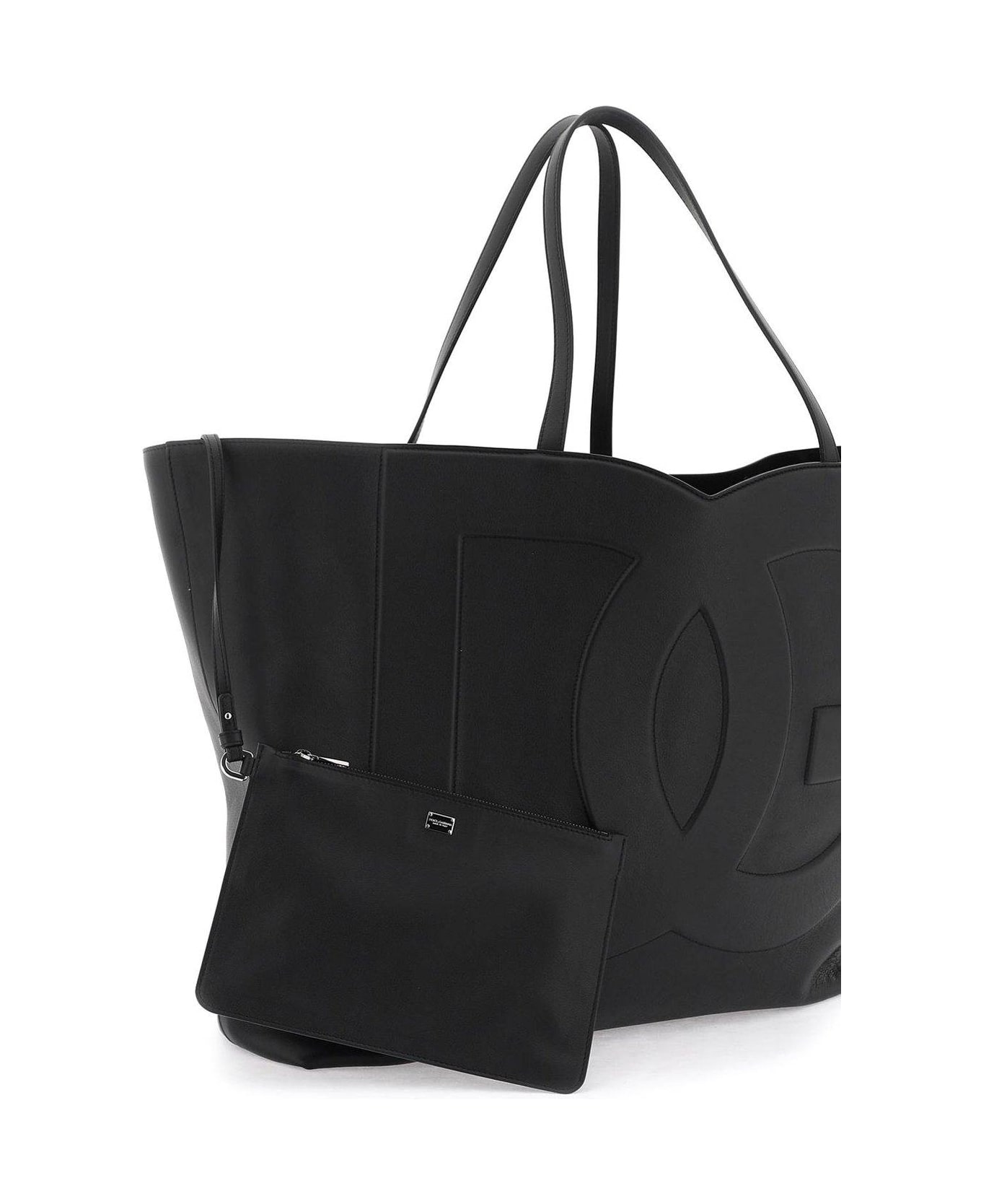 Dolce & Gabbana Dg Logo Large Tote Bag - NERO (Black)