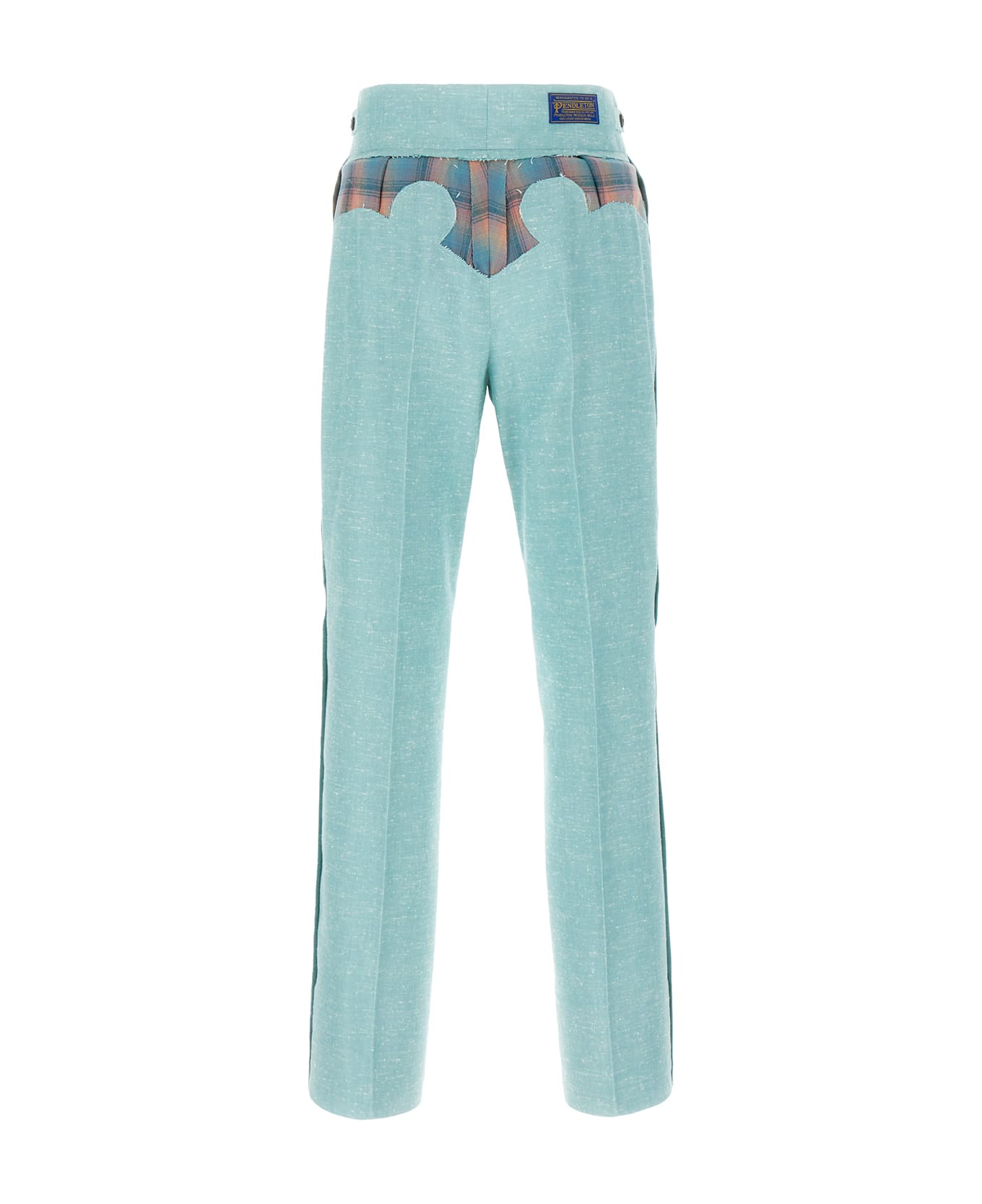 Maison Margiela Mint Green Linen Blend Pants - 545