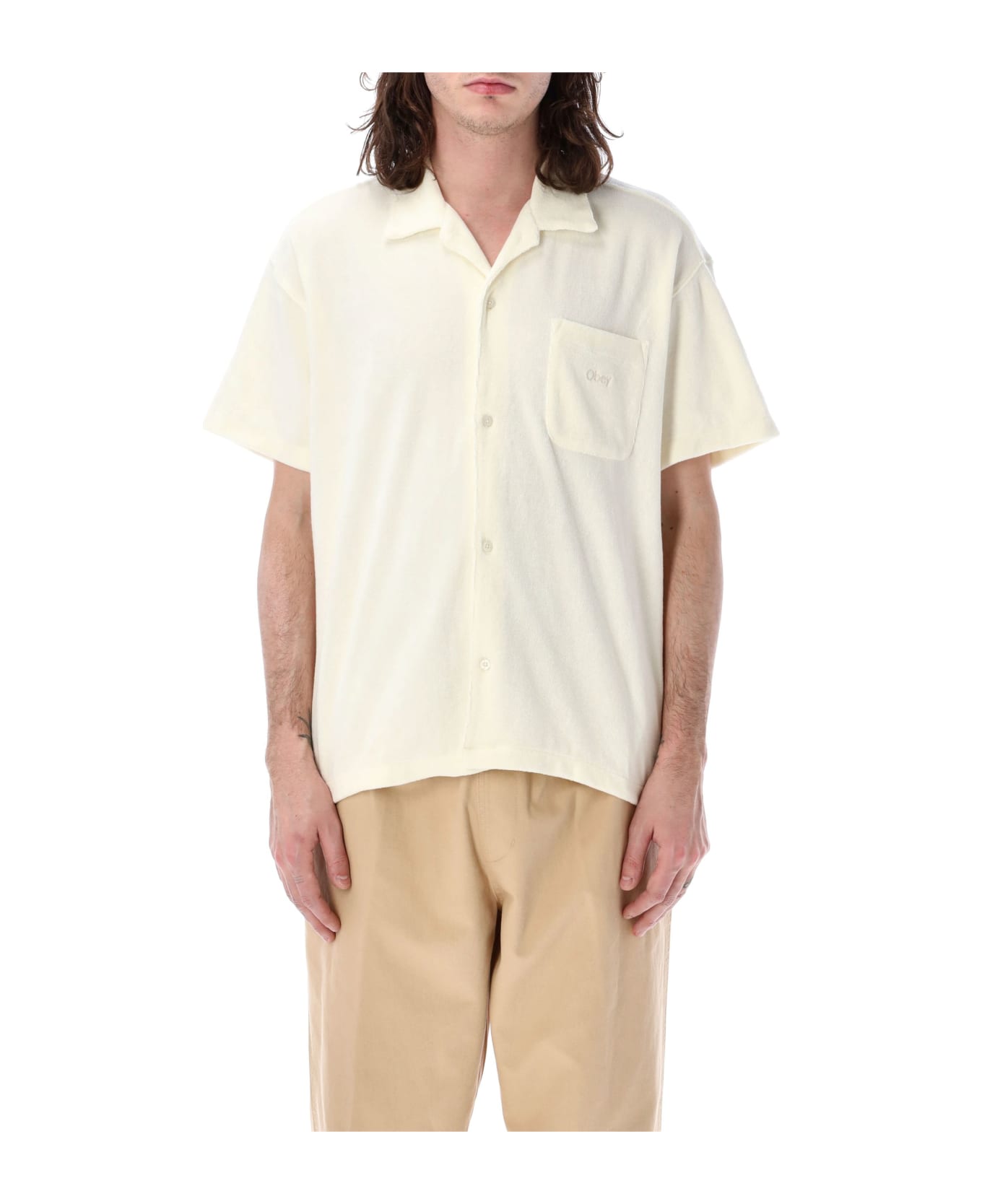Obey Shelter Button-up - UNBLEACHED シャツ