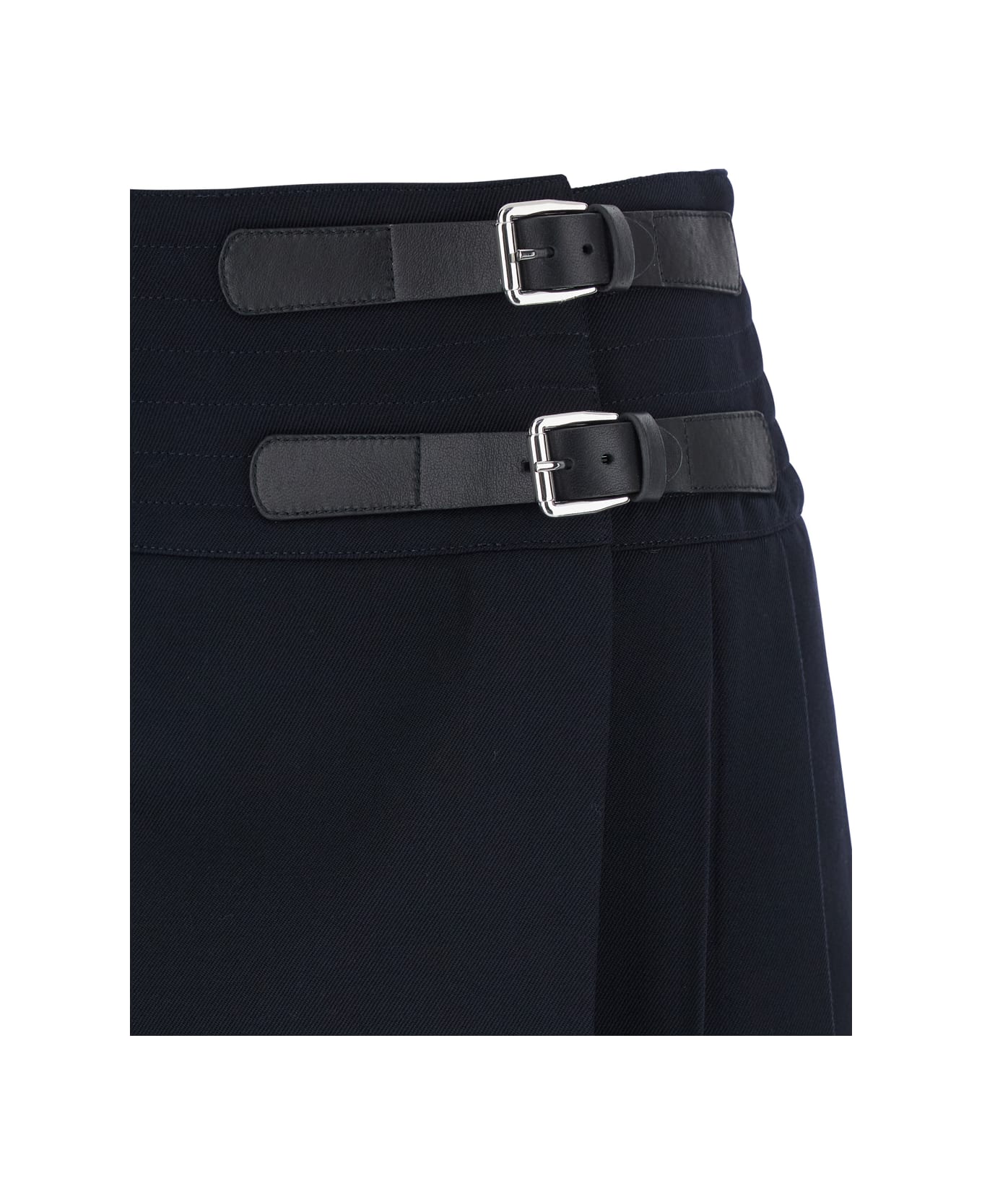 The Seafarer 
sam
 Blue Skirt With Side Buckle In Wool Woman - Blu