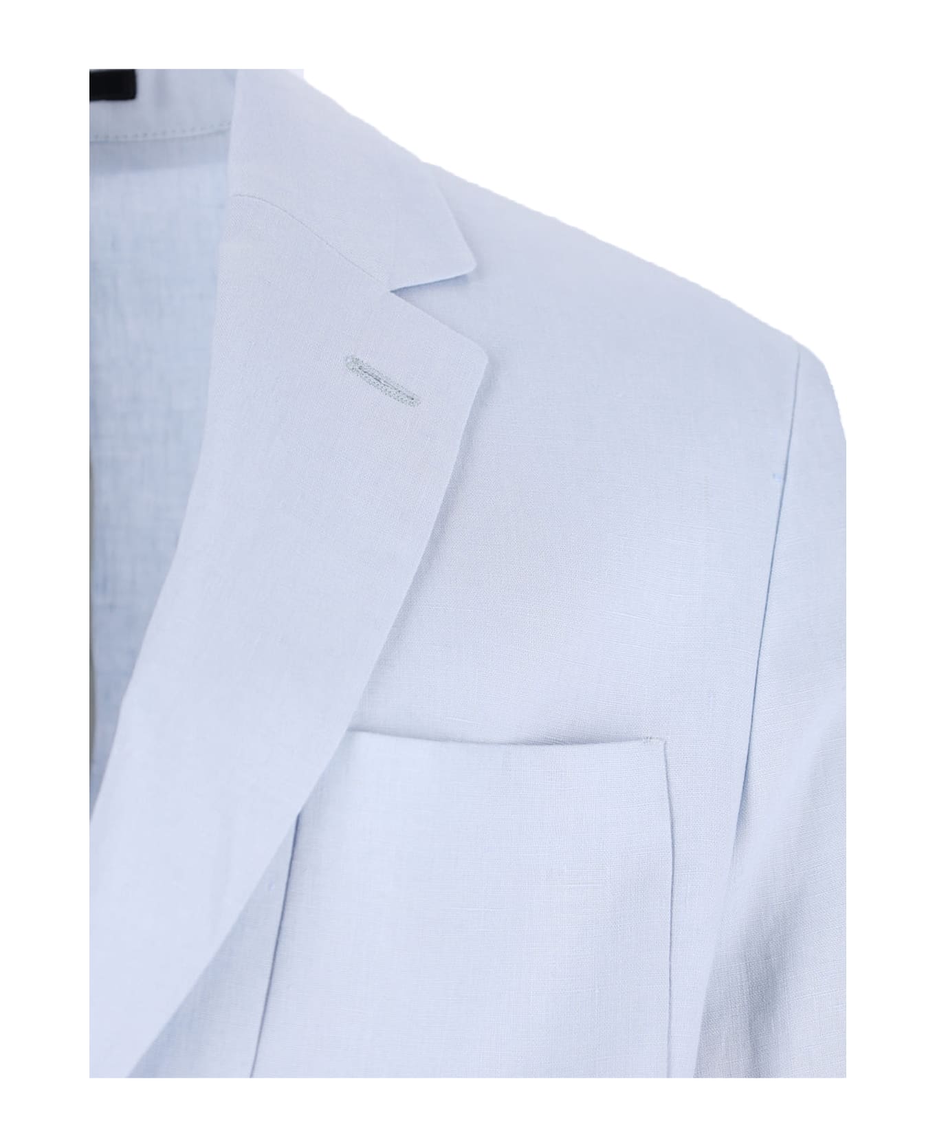 Paul Smith Single-breasted Linen Blazer - Light Blue