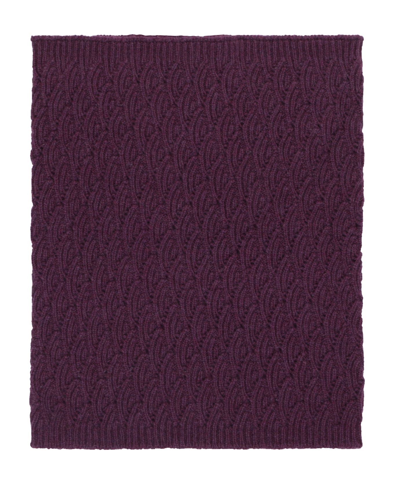 Malo Knit Collar - Red-purple or grape