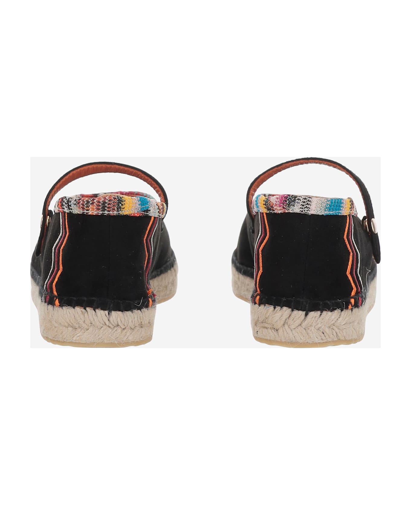 Missoni Viscose-blend Espadrilles With Zigzag Pattern - Black