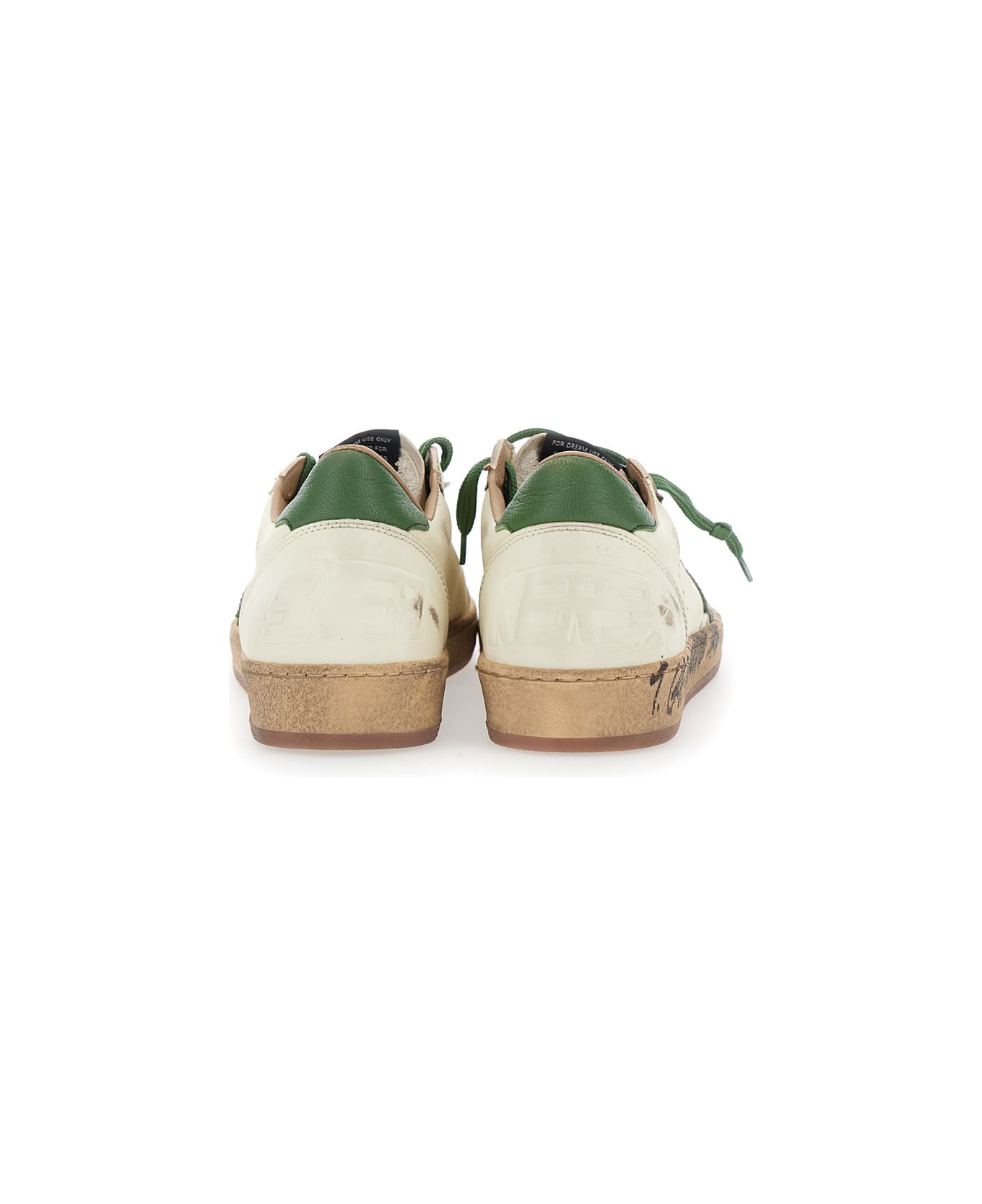 Golden Goose Ballstar Nappa Upper Toe And Spur Leather Star And Heel - White