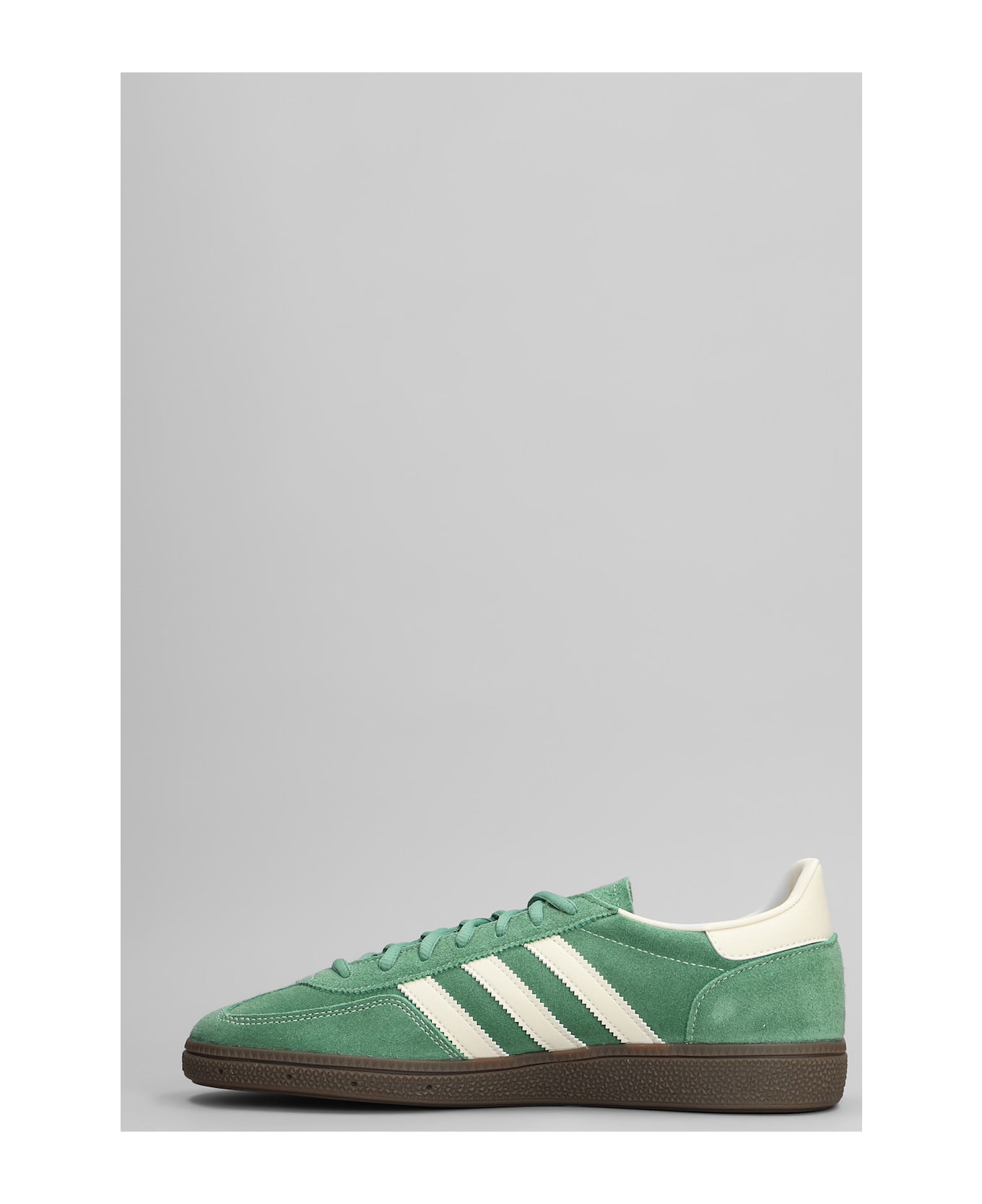 Adidas Handball Spezial Sneakers In Green Suede - green