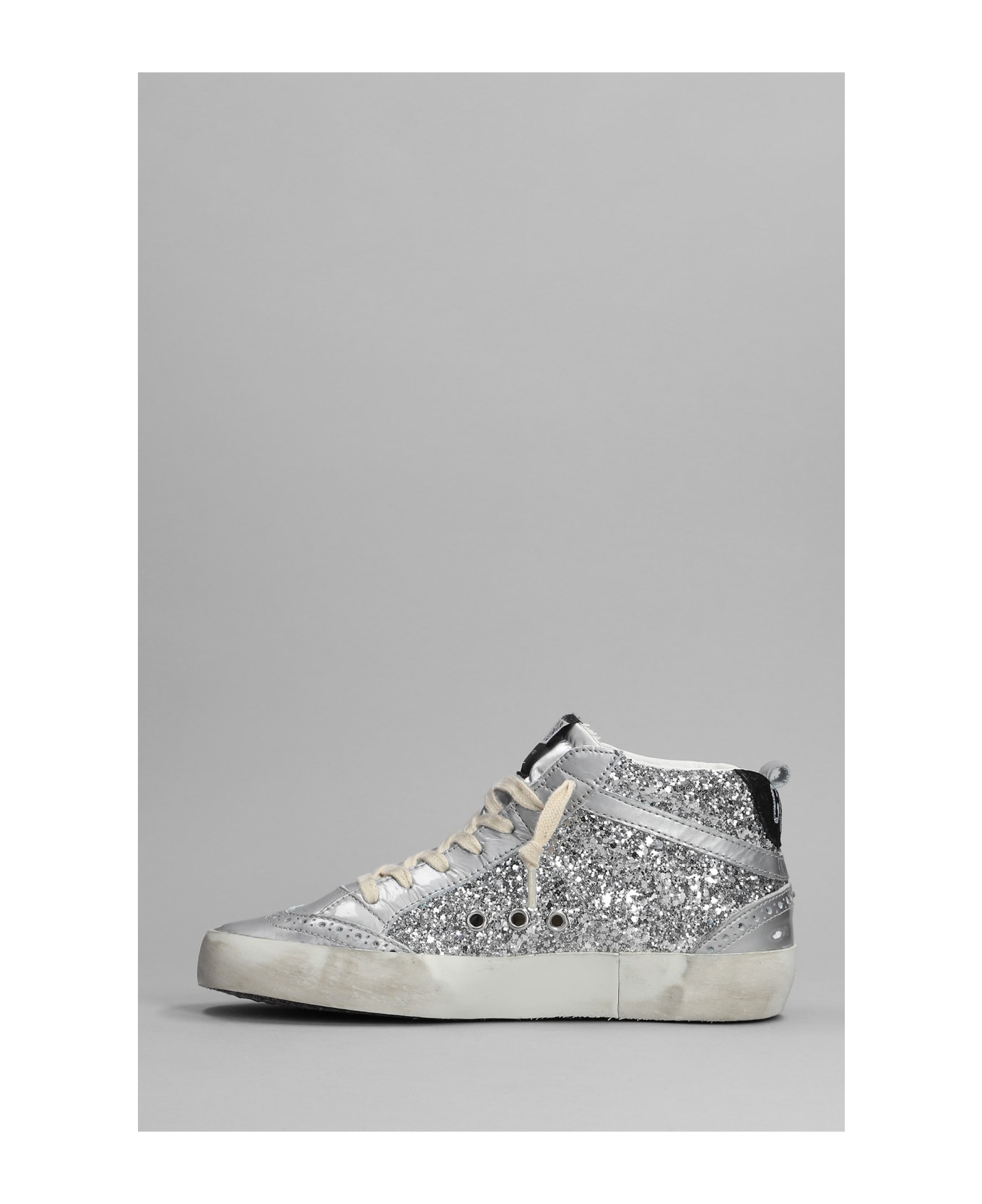 Golden Goose Mid Star Classic Sneakers - Silver スニーカー