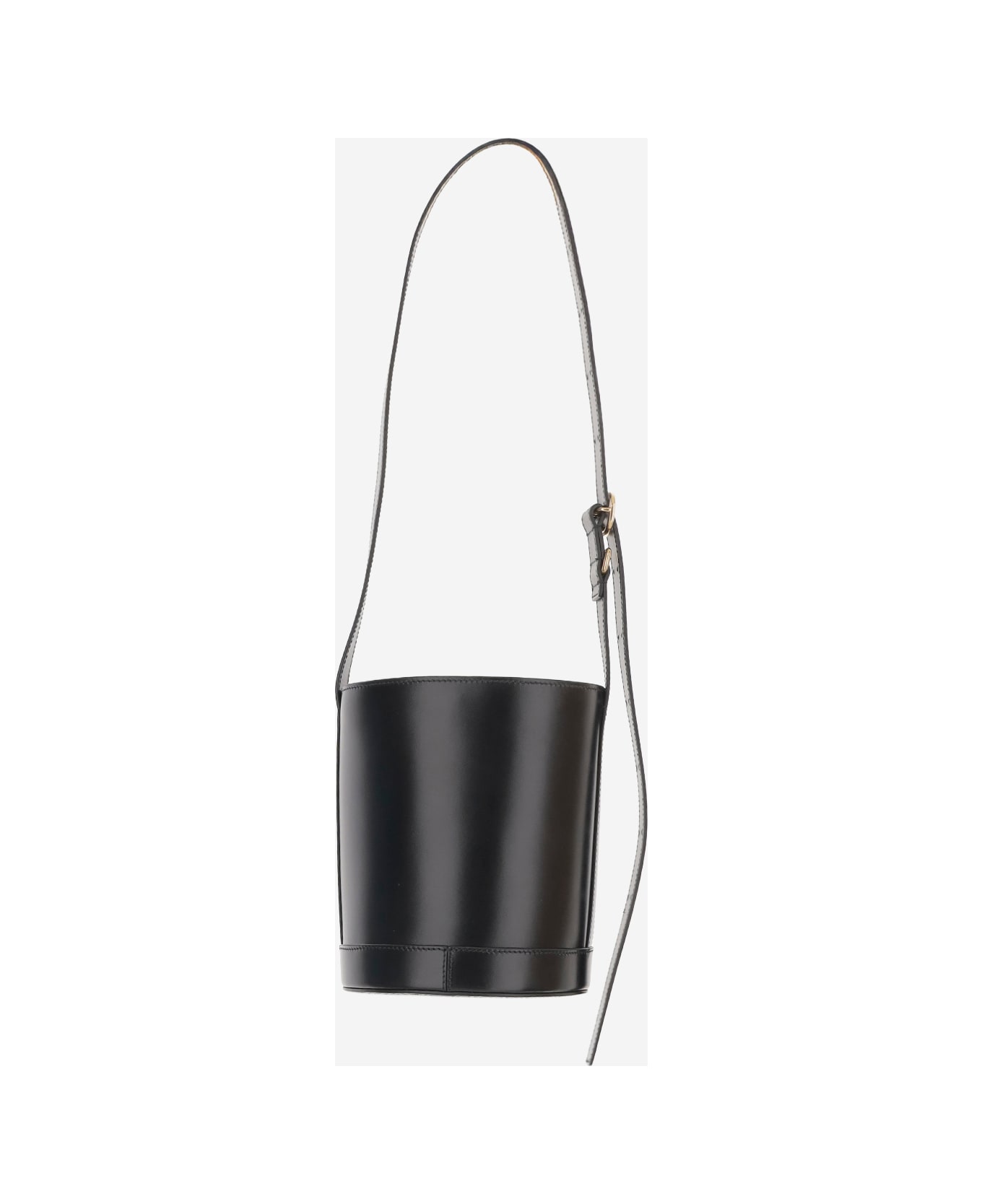 Jil Sander Leather Bucket Bag - Black