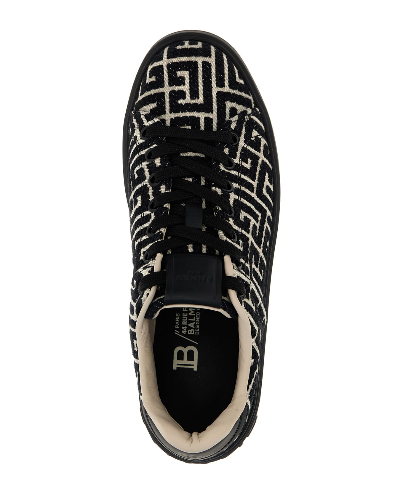 Balmain B-court Sneaker - White/Black