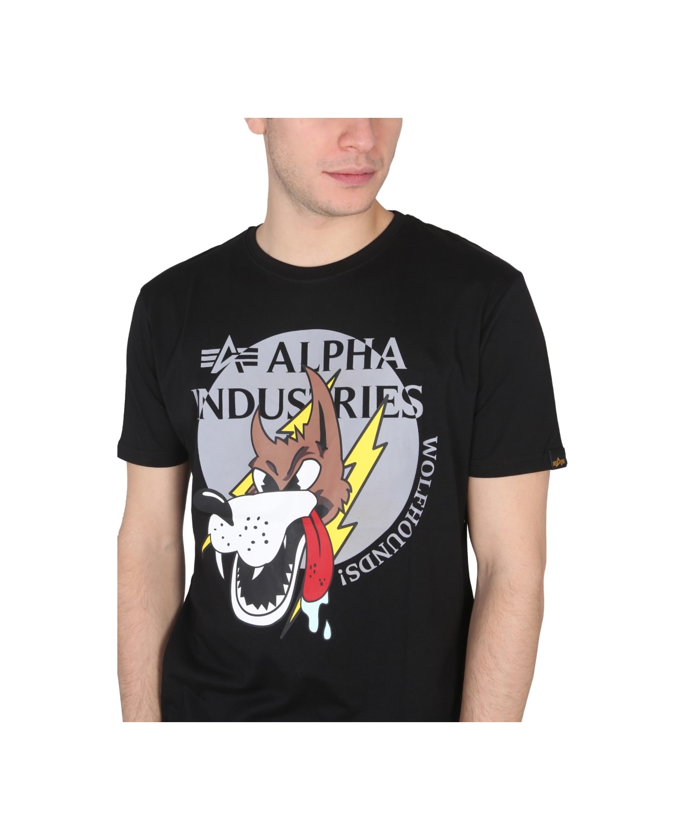 Alpha Industries Wolfhounds T-shirt - BLACK