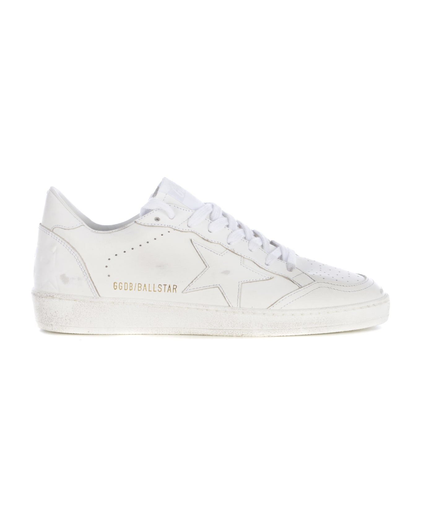 Golden Goose Sneakers Golden Goose "ball Star" Made Of Leather - Bianco