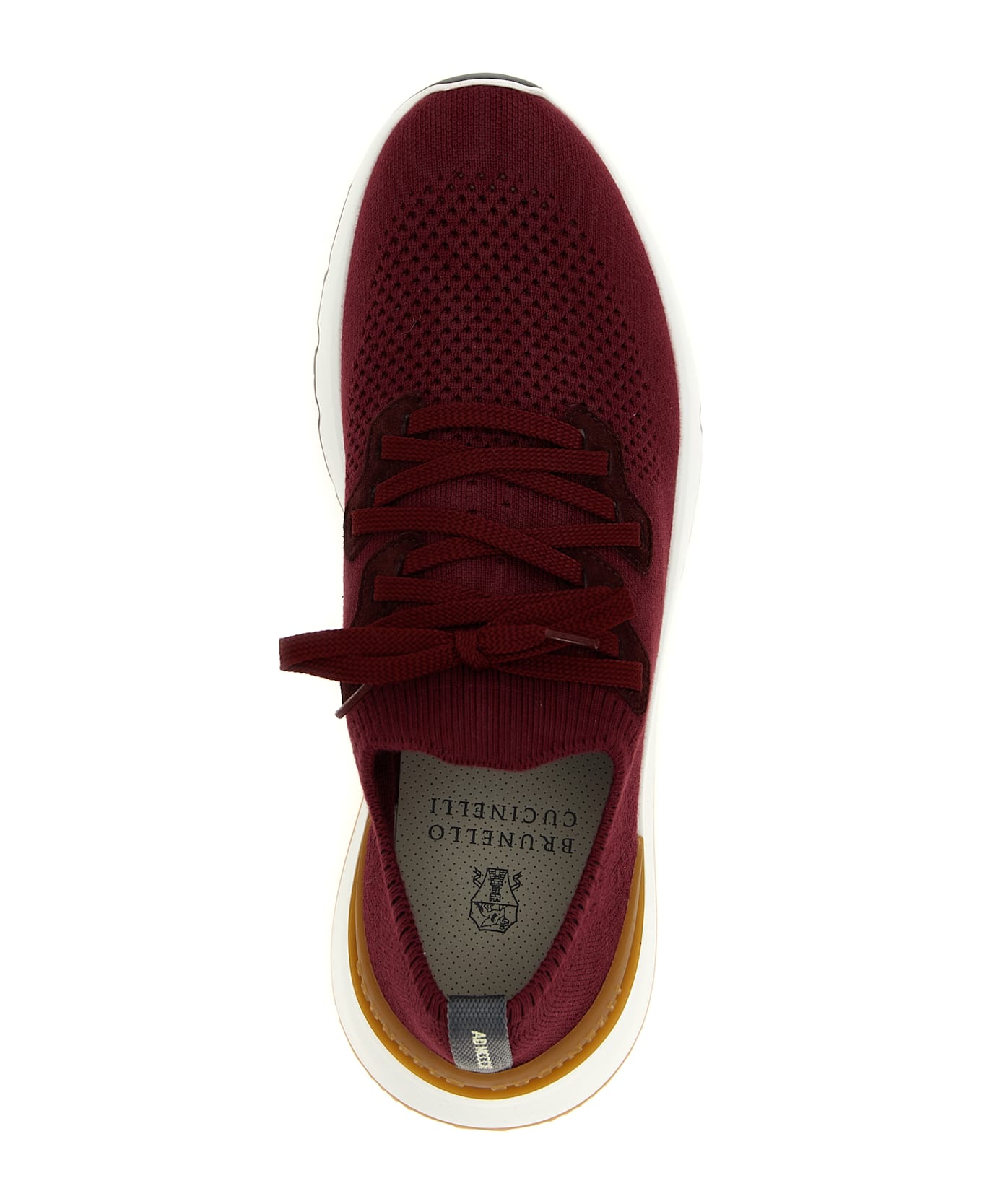 Brunello Cucinelli Knitted Sneakers - Bordeaux