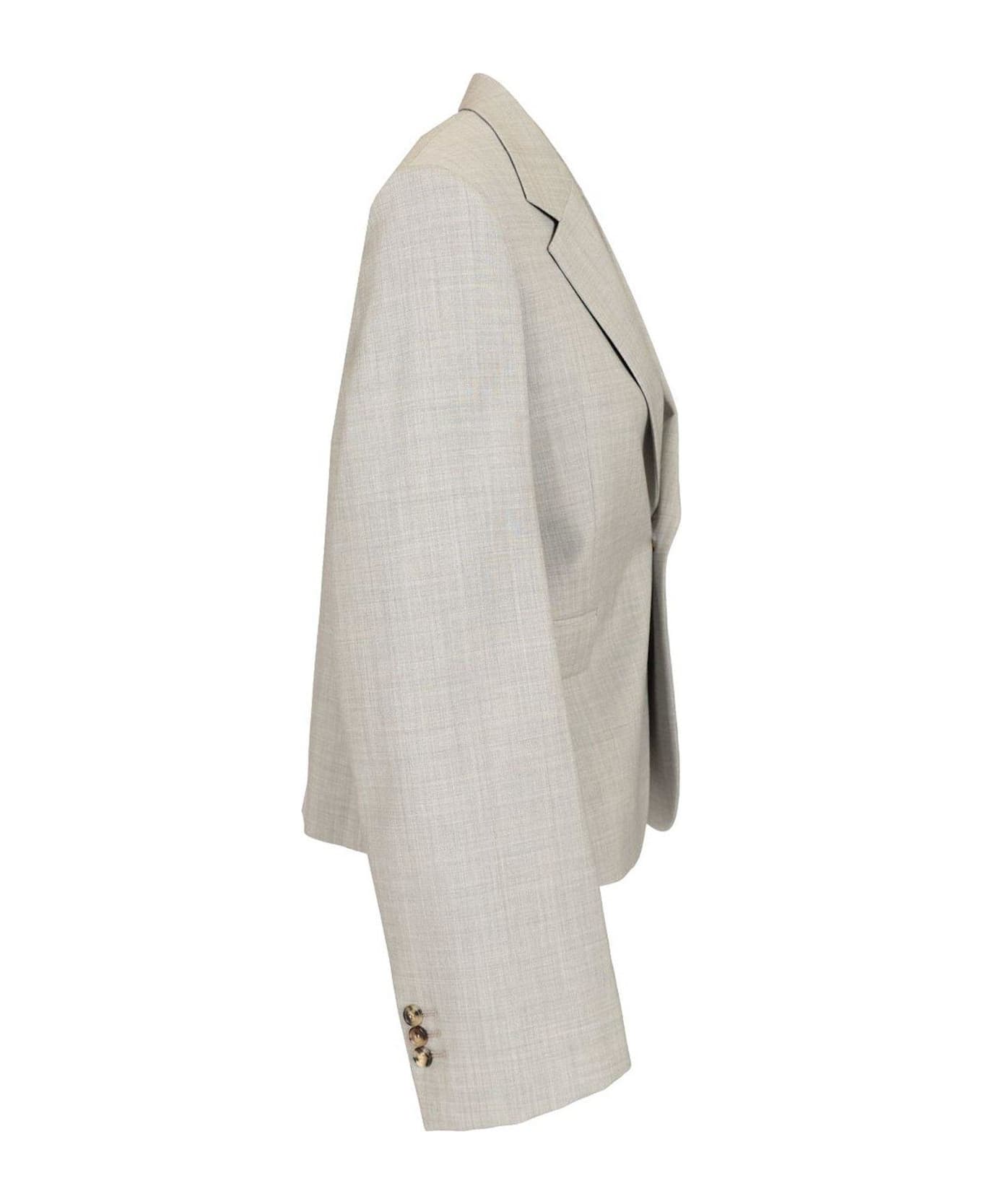 Loewe Single-breasted Tailored Blazer - Light Grey