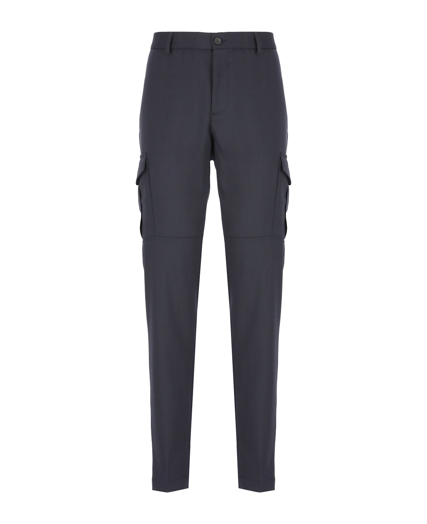 Peserico Wool Blend Pants - Blue