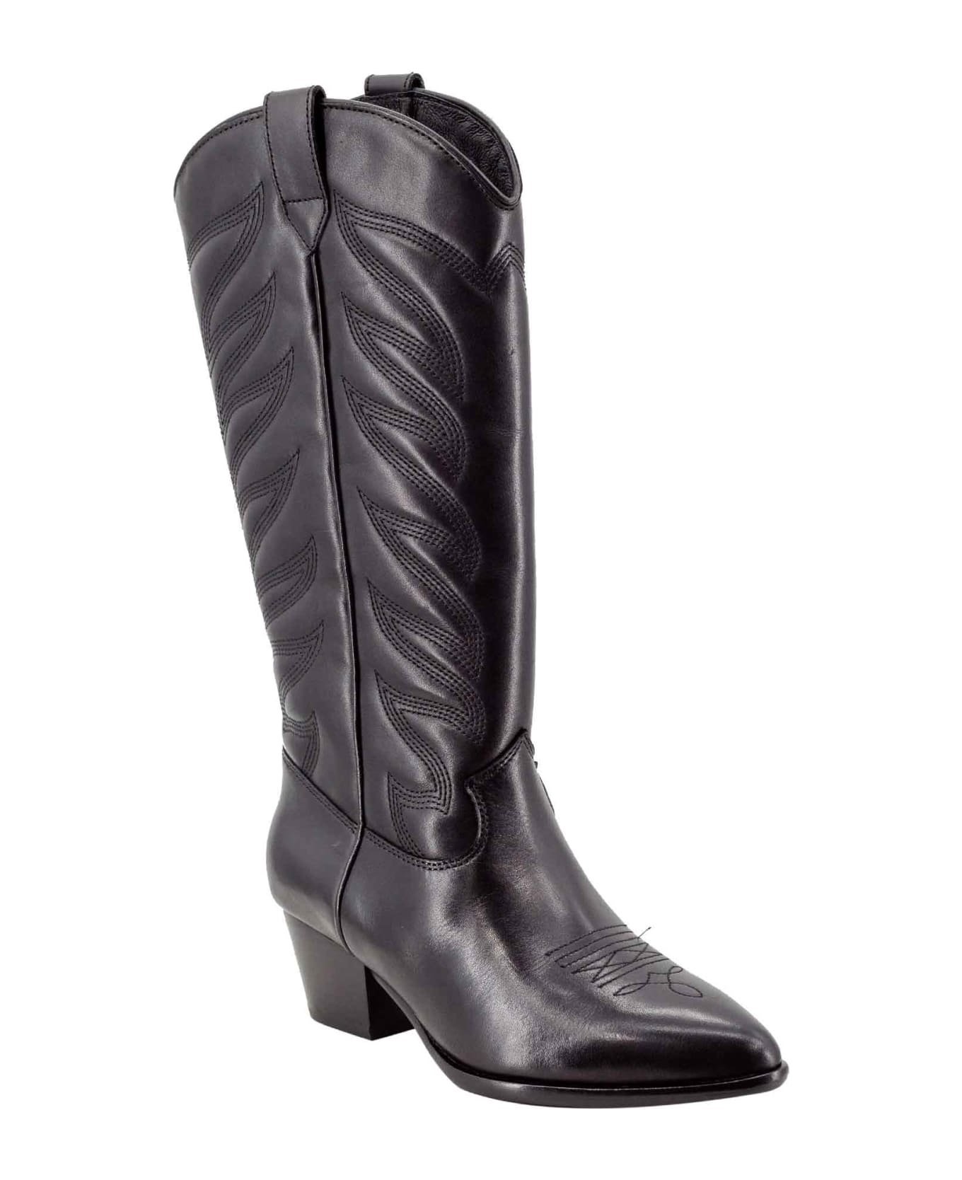 Ash Cow-boy Knee-length Boots - Black