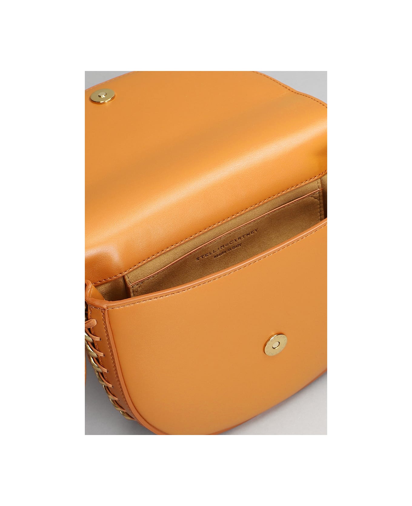 Stella McCartney Alter Mat Shoulder Bag In Orange Faux Leather - Cuoio