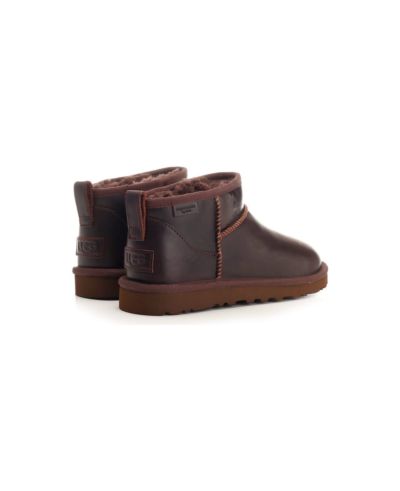 UGG Stivali Classic Ultra Mini Leather Regenerate - BROWN
