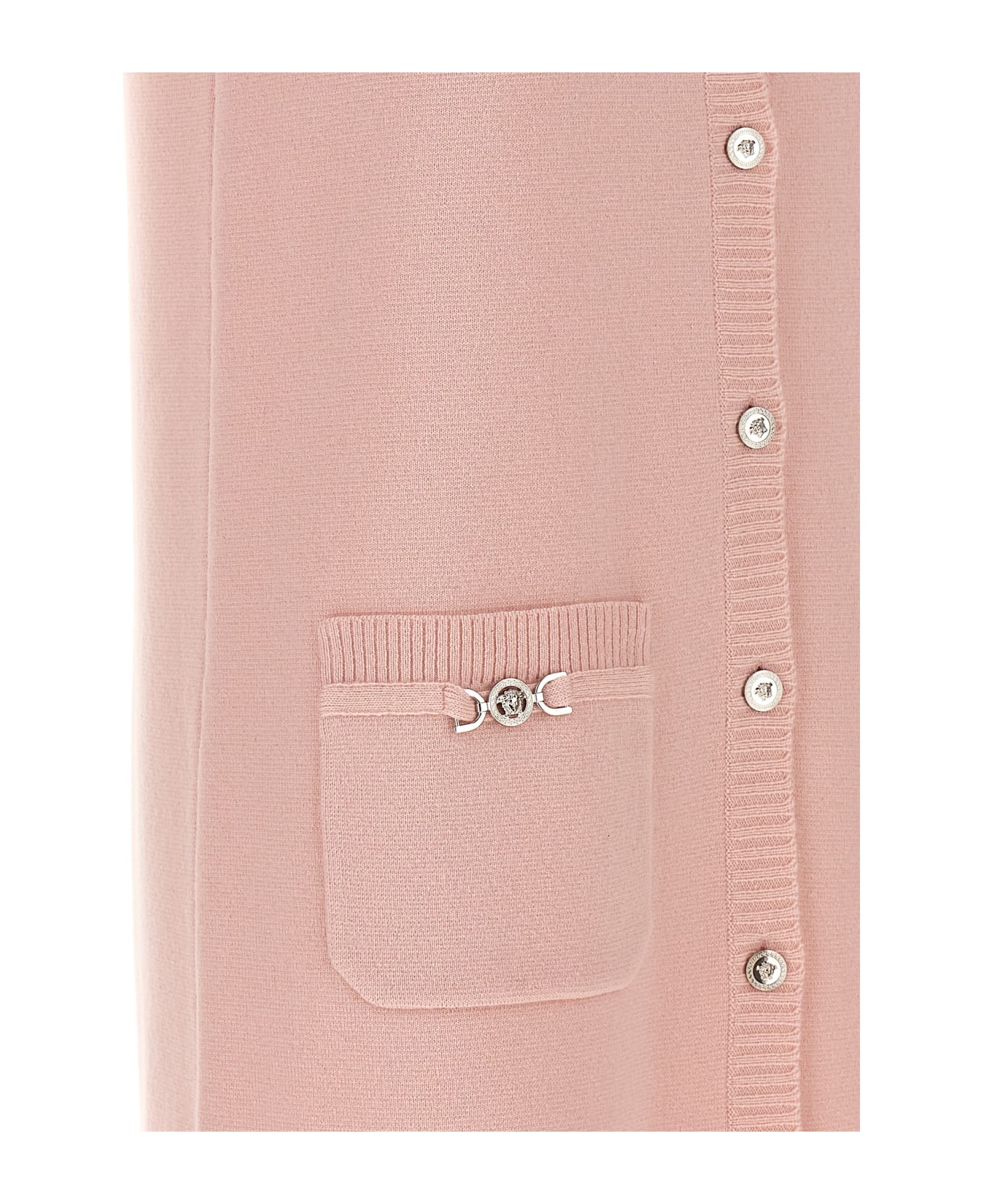 Versace Pink Wool Blend Dress - Pink