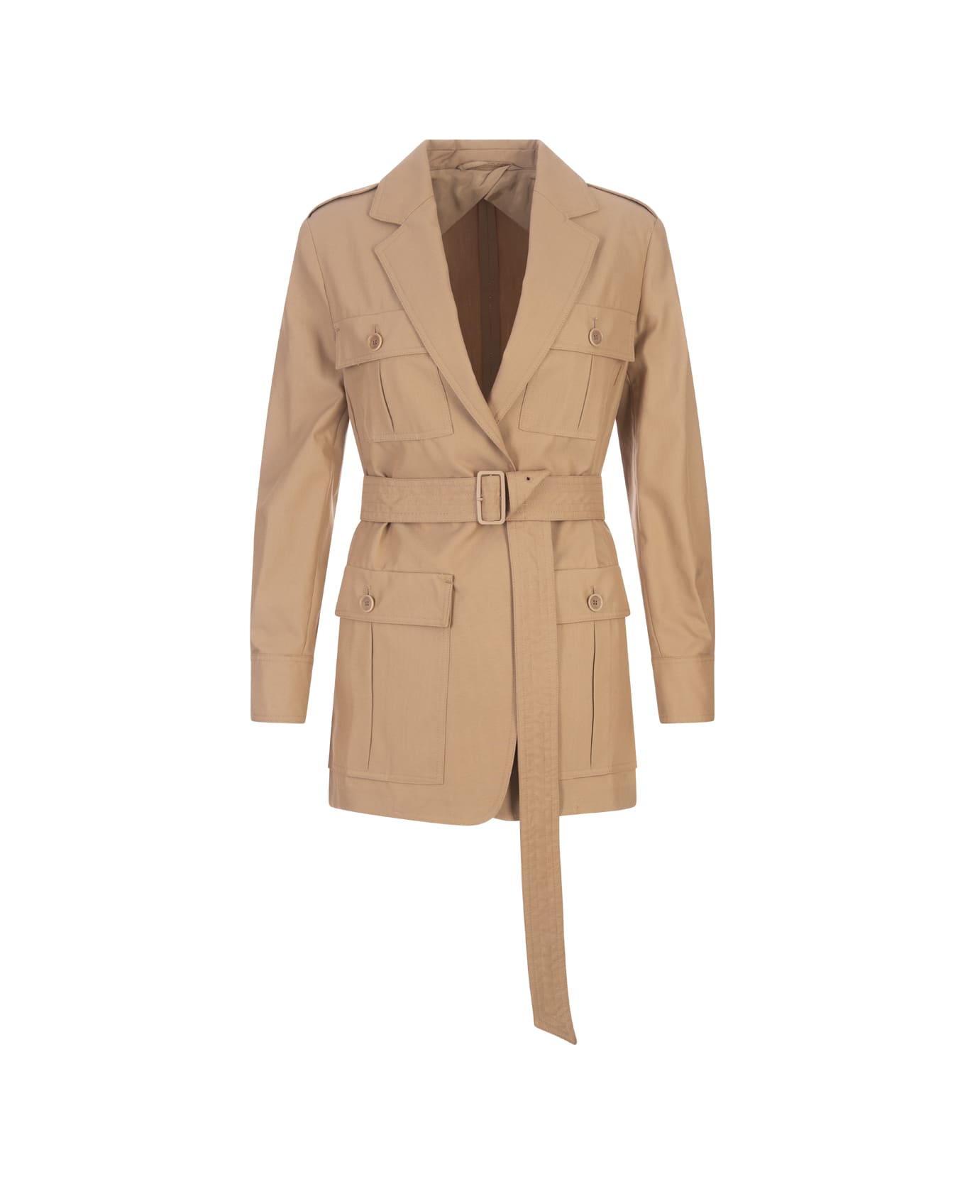 Max Mara Light Brown Pacos Jacket - Leather Brown