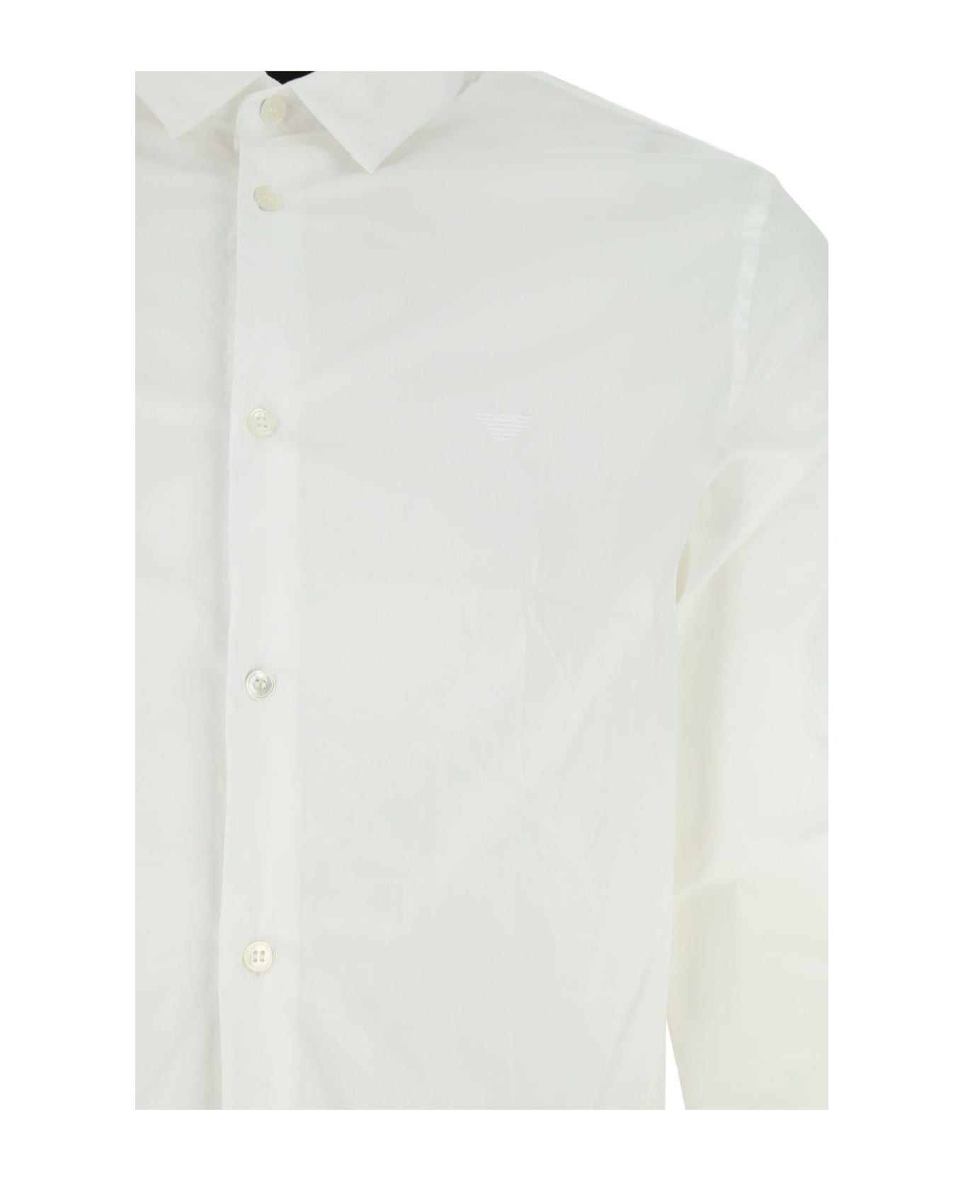 Giorgio Armani White Poplin Shirt Giorgio Armani - WHITE