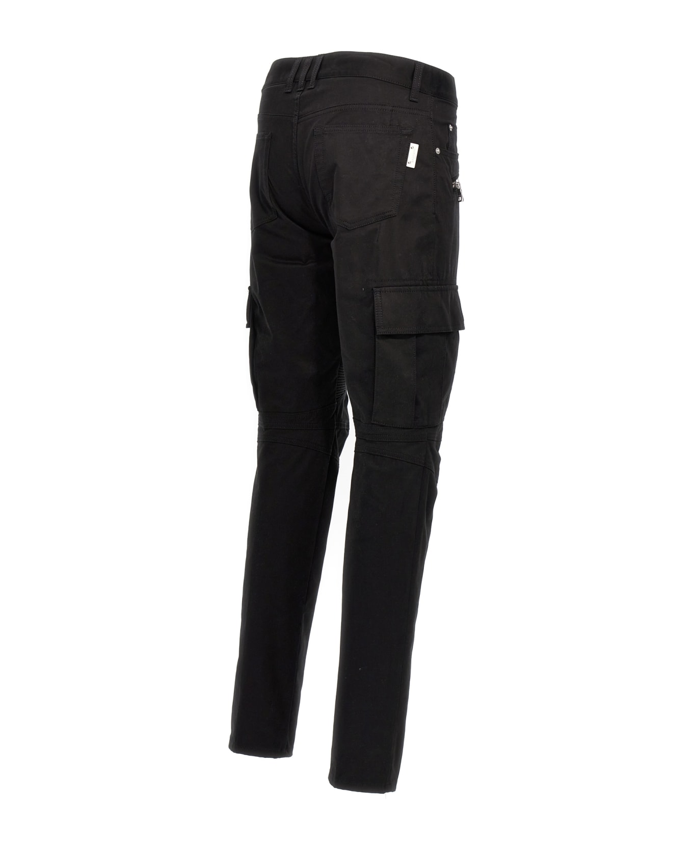 Balmain Cargo Biker Pants - Black