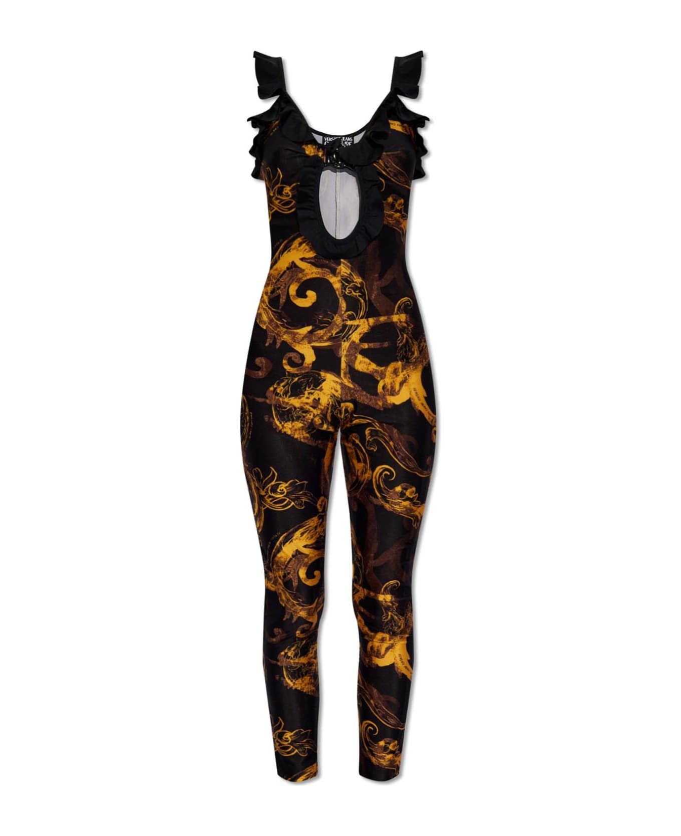 Versace Jeans Couture Watercolour Couture Jumpsuit - Golden ジャンプスーツ