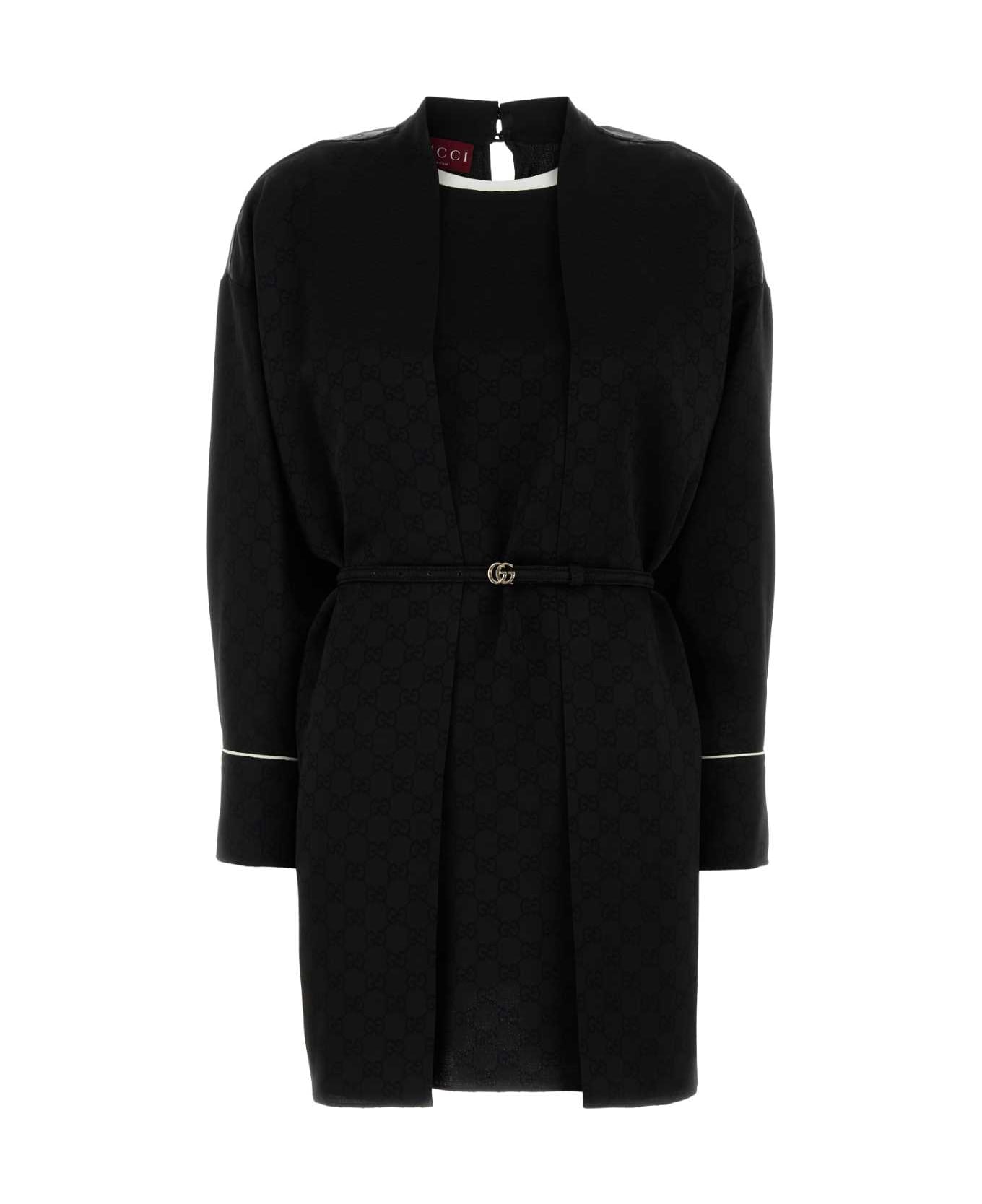 Gucci Black Crepe Dress - Black