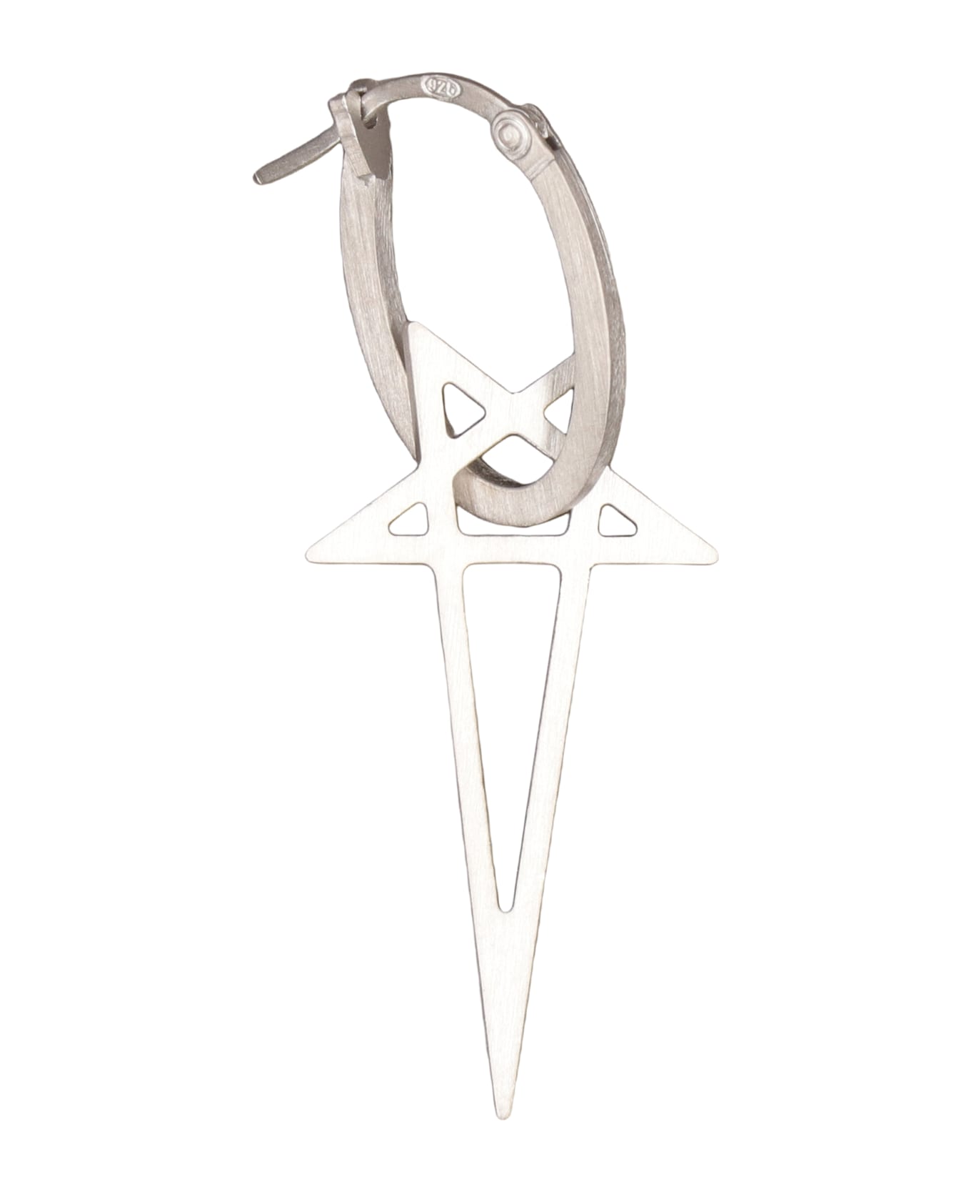 Rick Owens Brass Earring - Silver